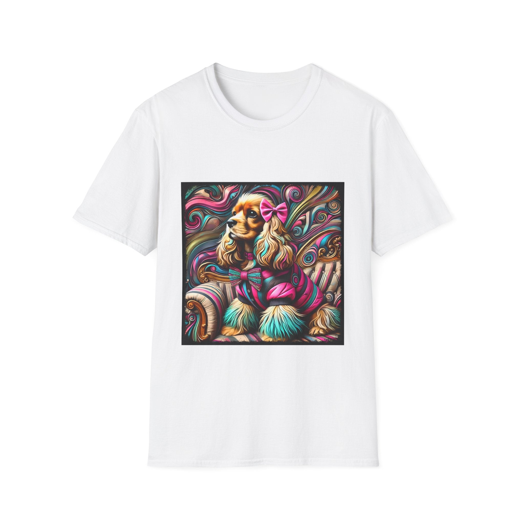 Cocker Spaniel Pink Rocker | Unisex Dog T-Shirt