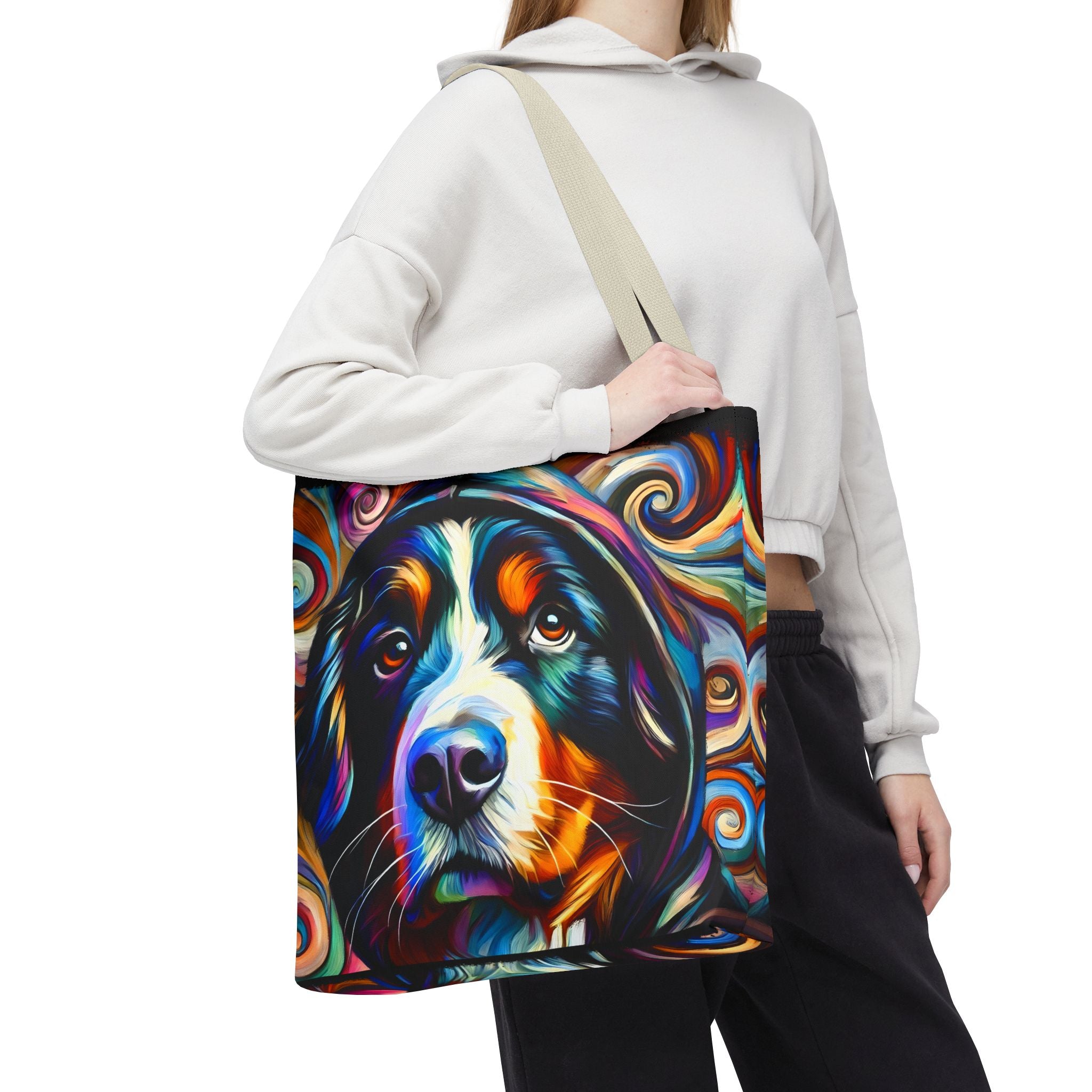 Bernese Mountain Dog Tote Bag | Relaxed Swirl Dog Lover Gift