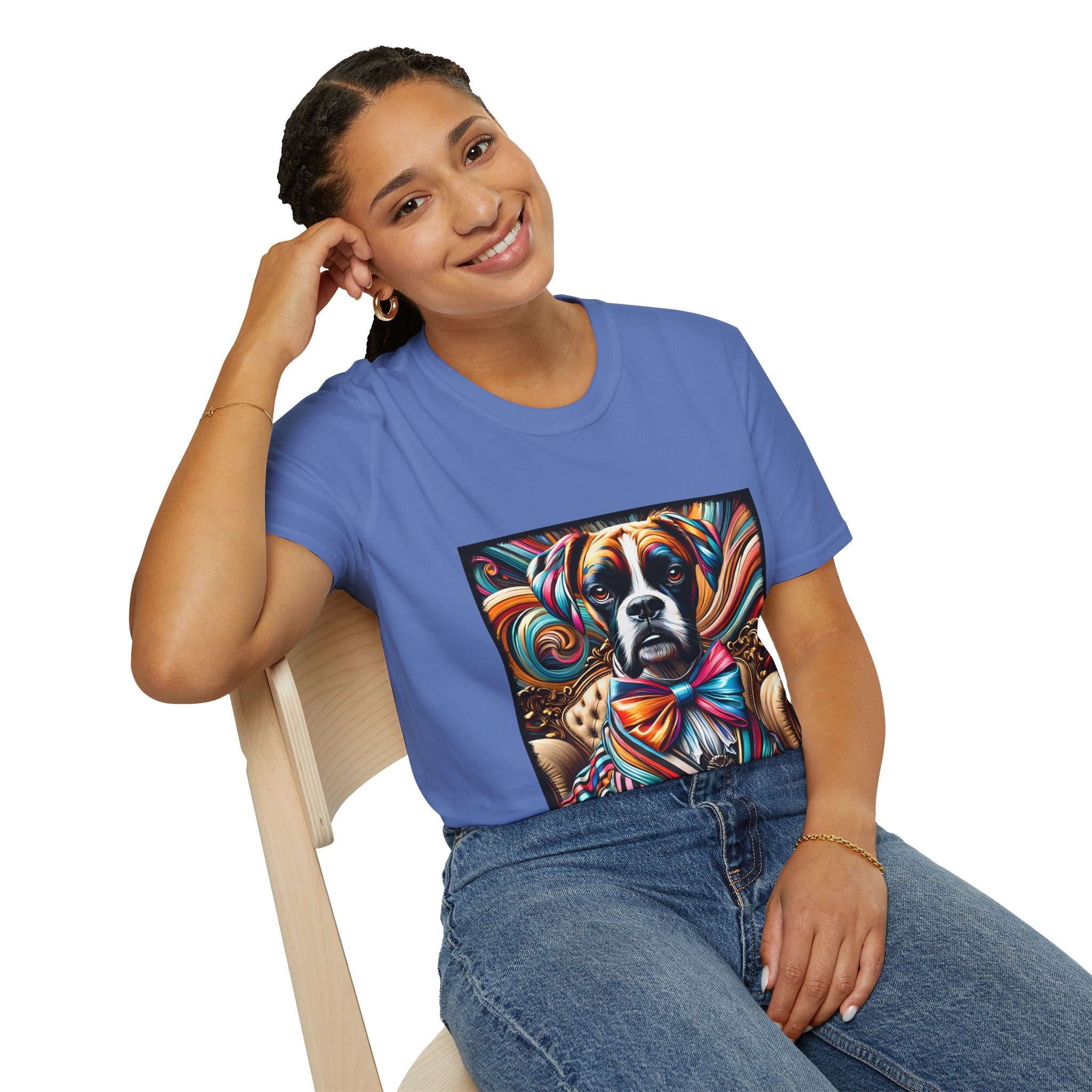 Boxer Bold Rocker | Unisex Dog T-Shirt