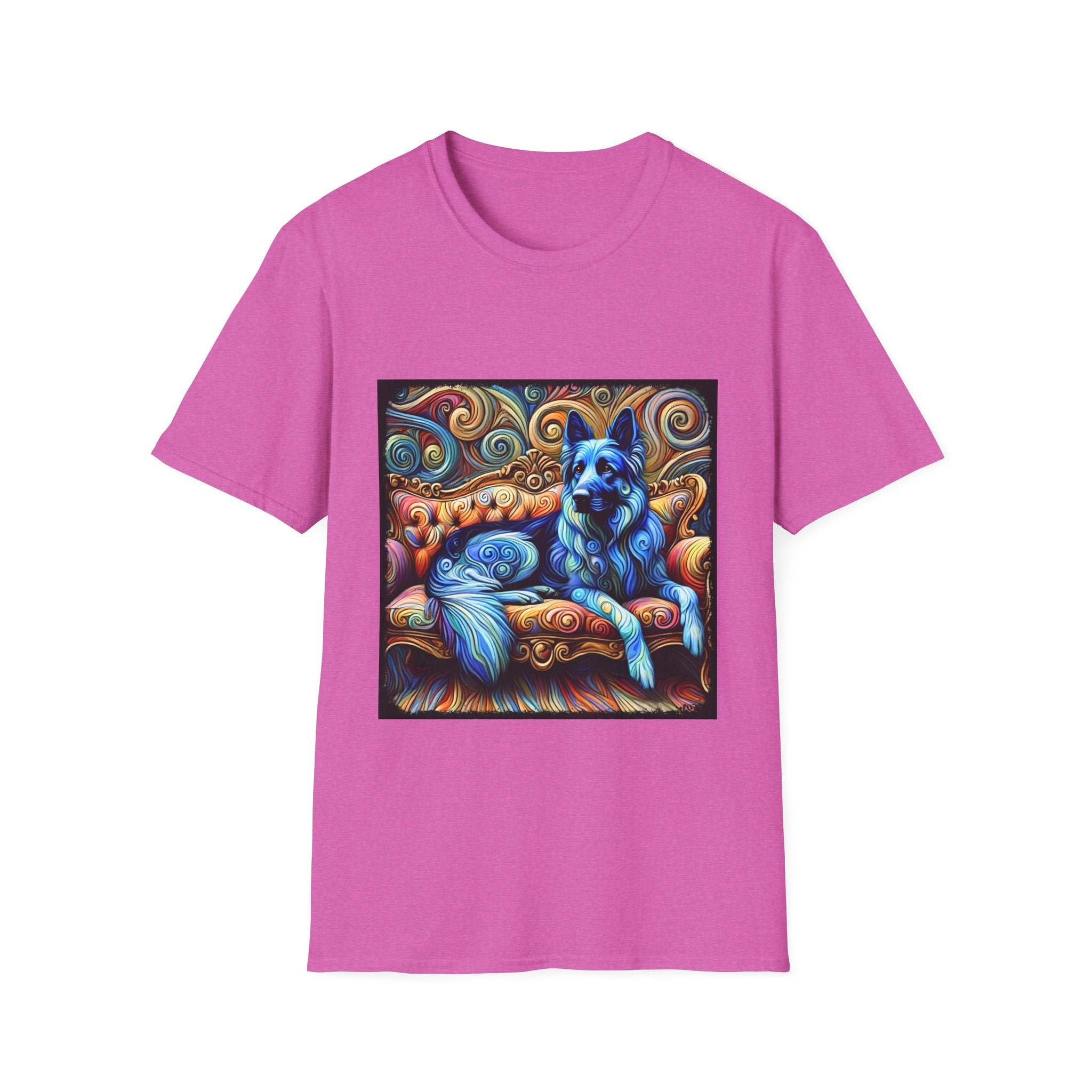 German Shepherd Blue Swirl | Unisex Dog T-Shirt