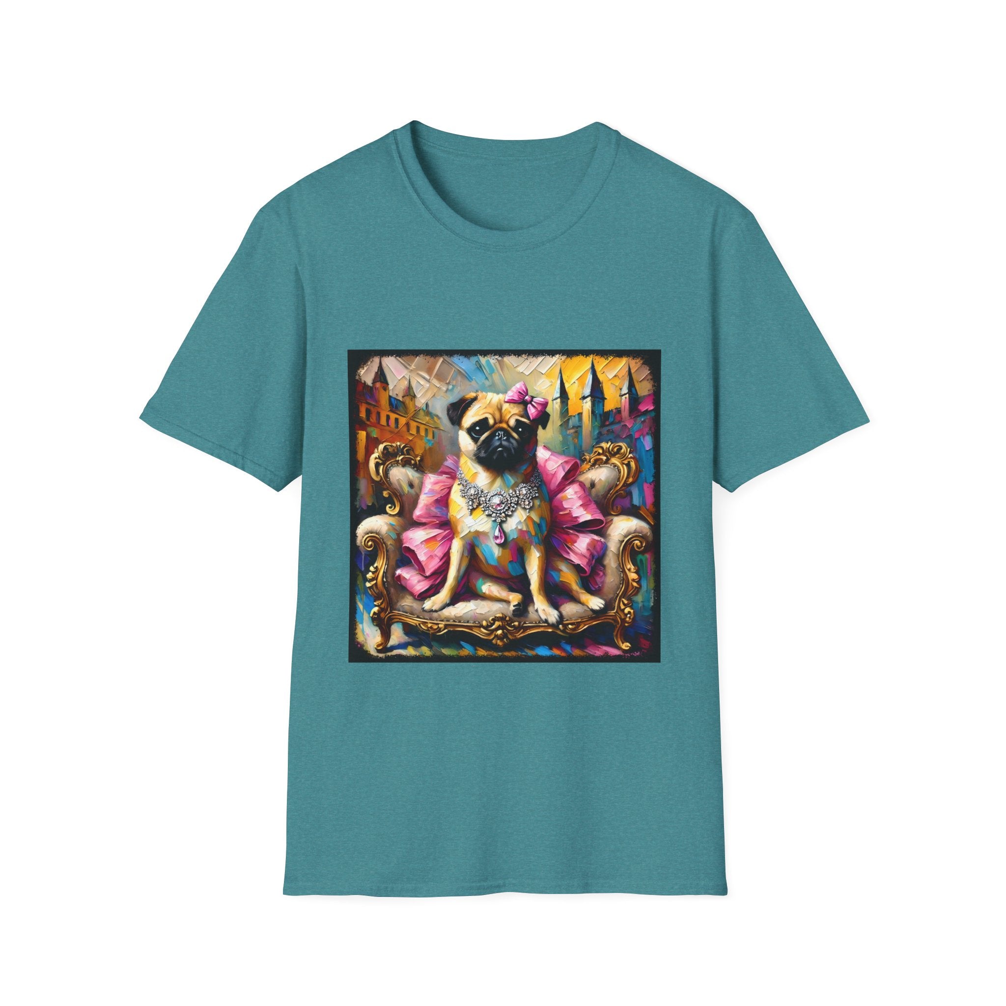 Pug Diamond Princess Classic | Unisex Dog T-Shirt