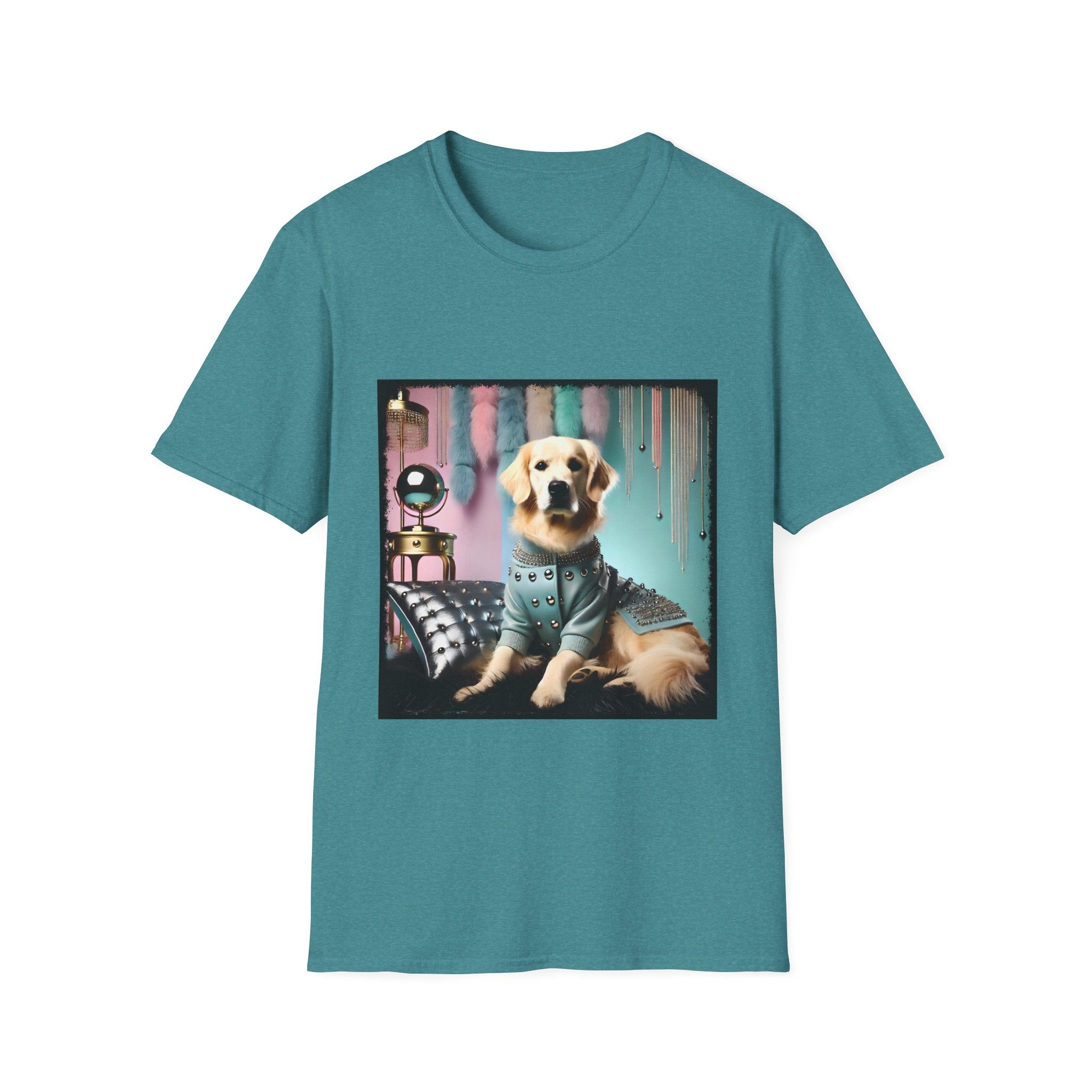 Golden Retriever Shirt | 80s Glam Gal Dog Lover Tee