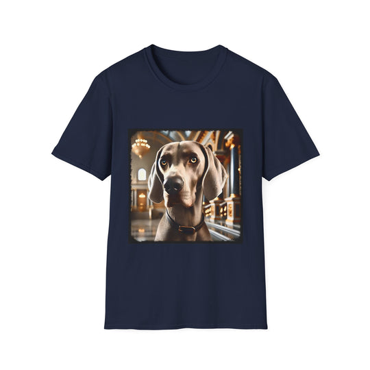 Weimaraner Beautiful Boy design dog lover unisex t-shirt in navy