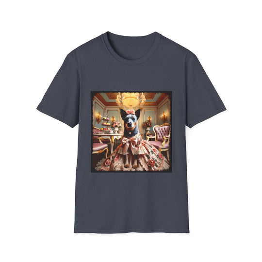 Australian Cattle Dog Tea Princess design dog lover unisex t-shirt in heather navy