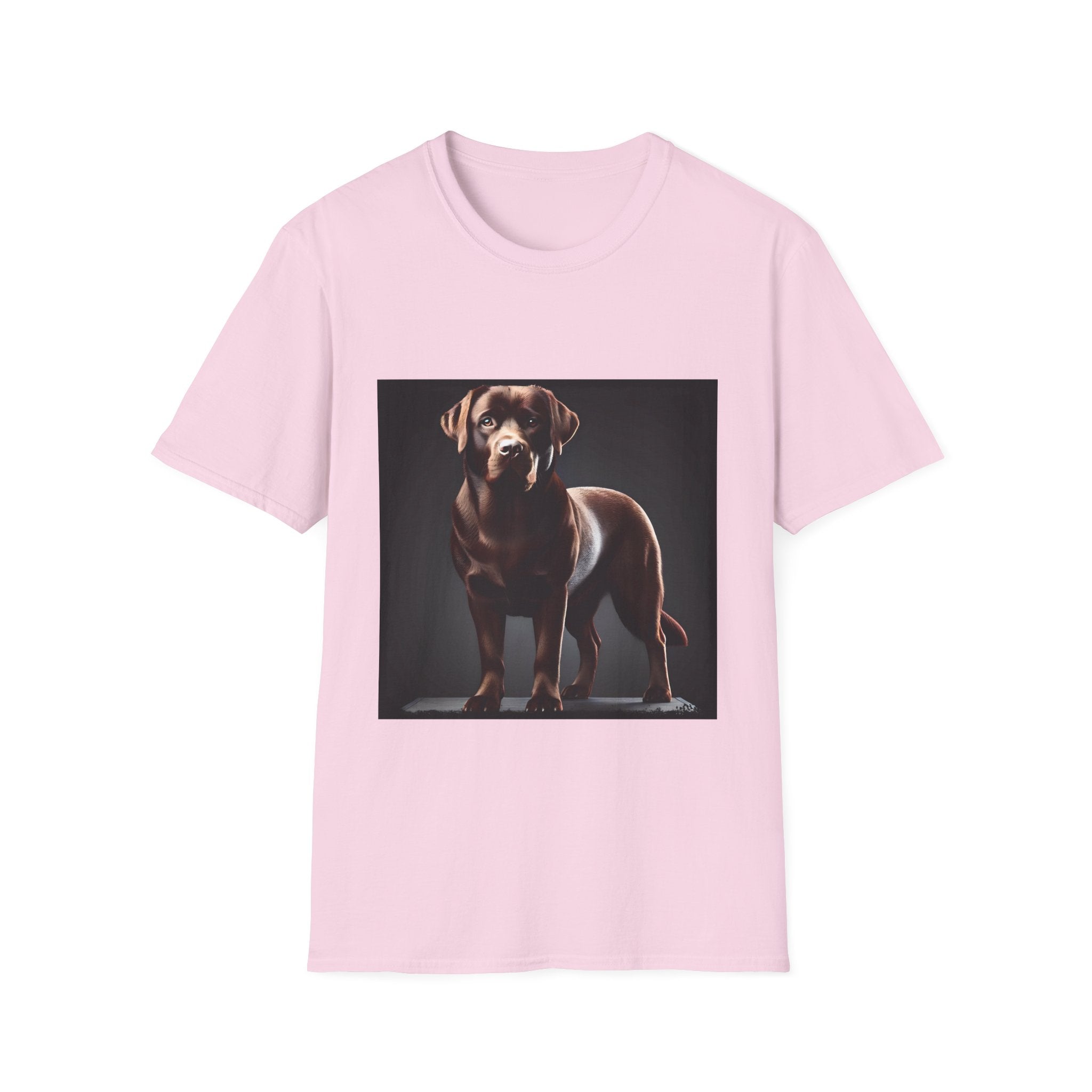 Labrador Retriever On Display design dog lover unisex t-shirt in light pink
