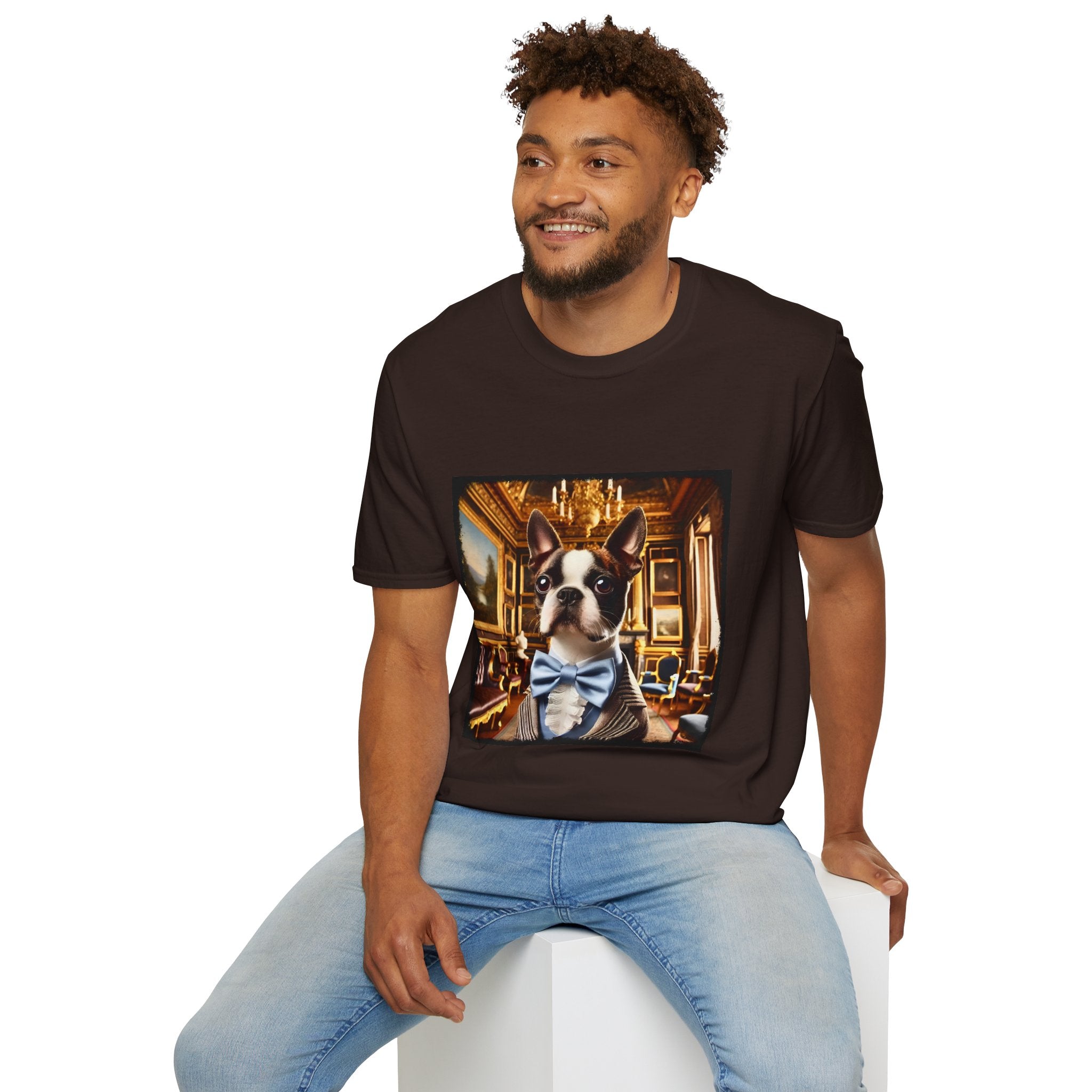 Boston Terrier Rich Rougue | Unisex Dog T-Shirt