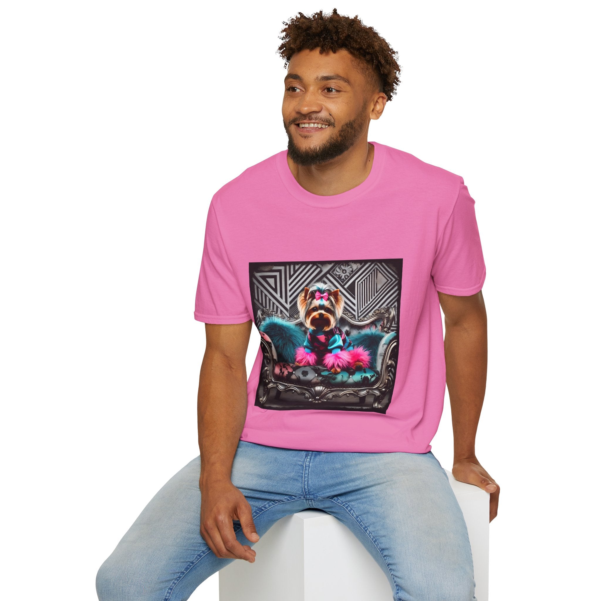 Yorkshire Terrier Chic Rocker | Unisex Dog T-Shirt