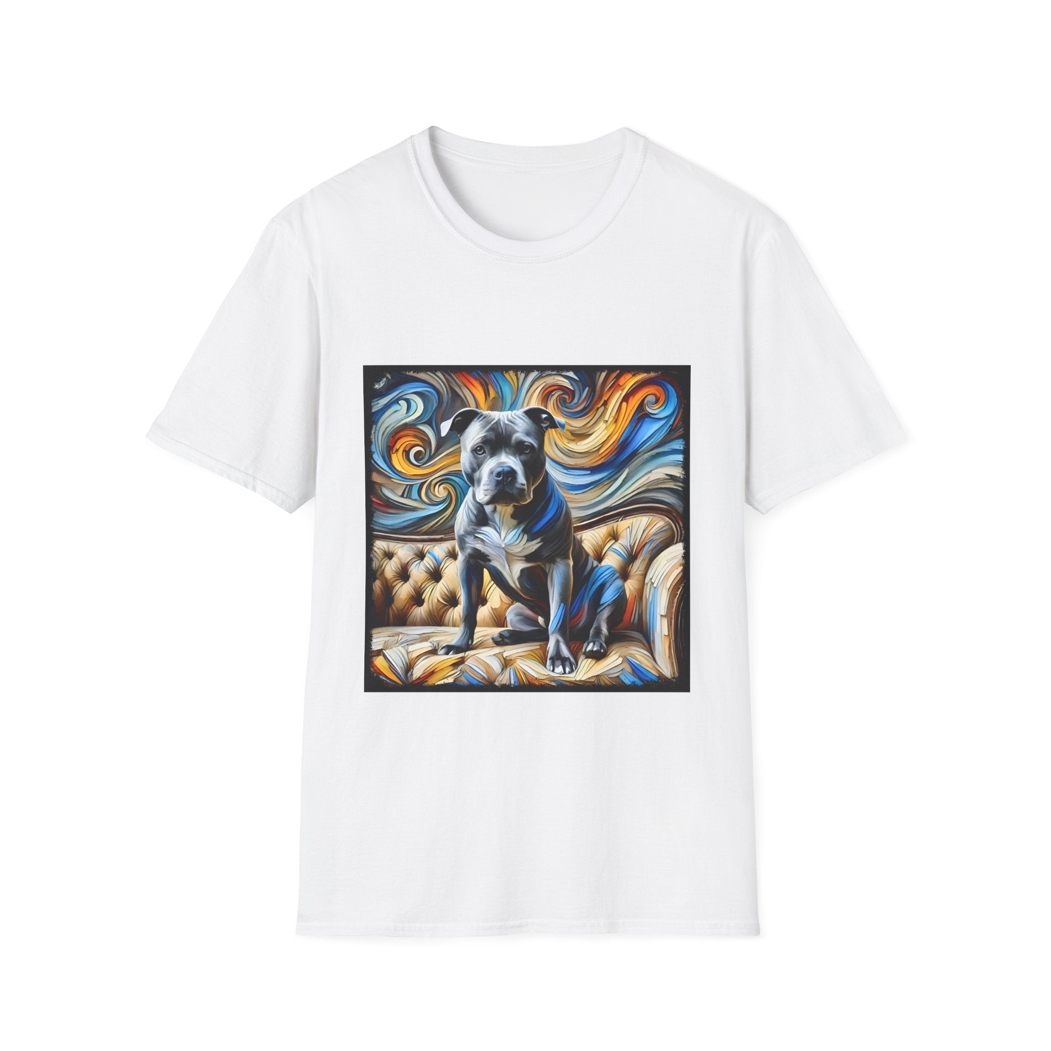 American Pit Bull Terrier Shirt | Blue Swirl Dog Lover Tee