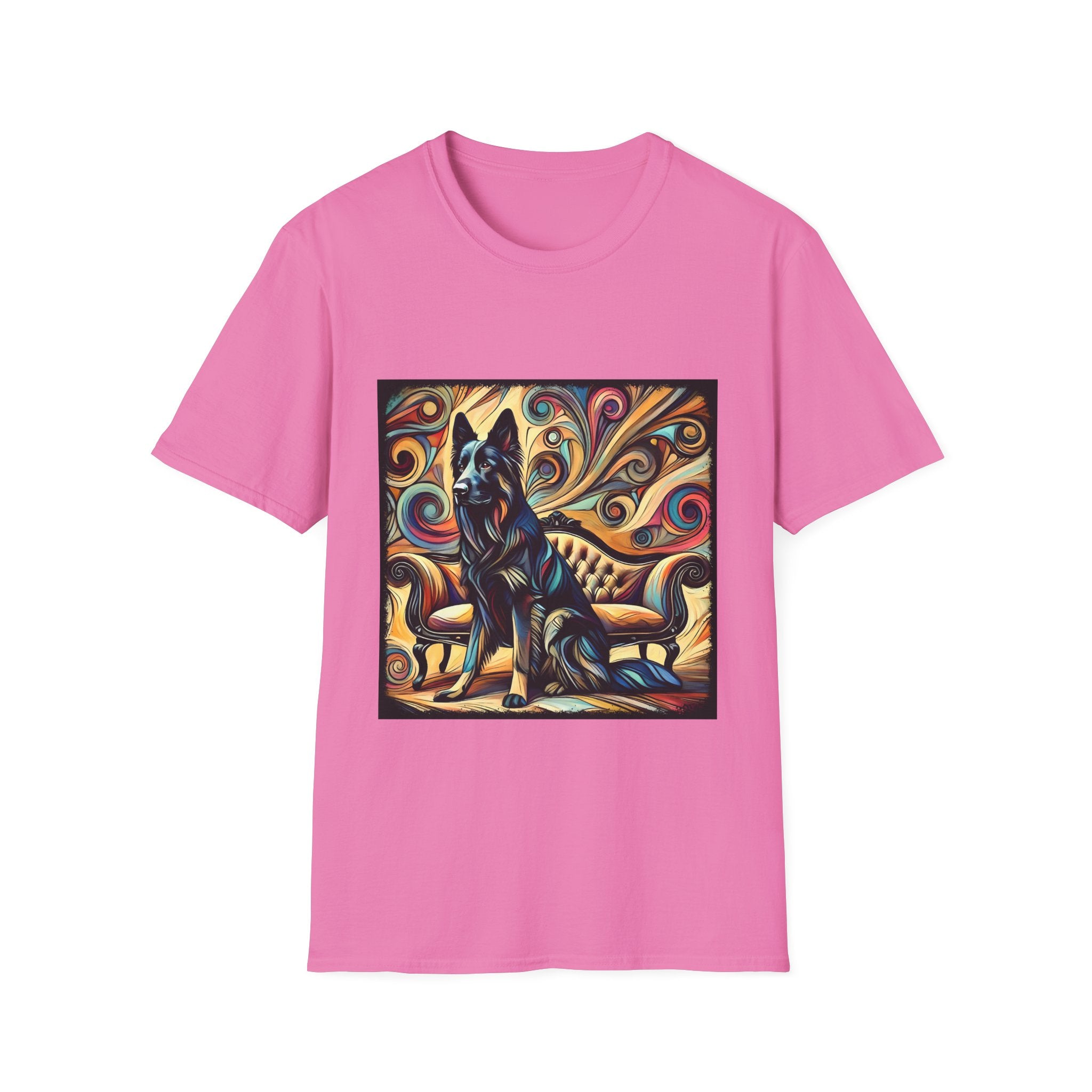 German Shepherd Multicolor Swirl | Unisex Dog T-Shirt