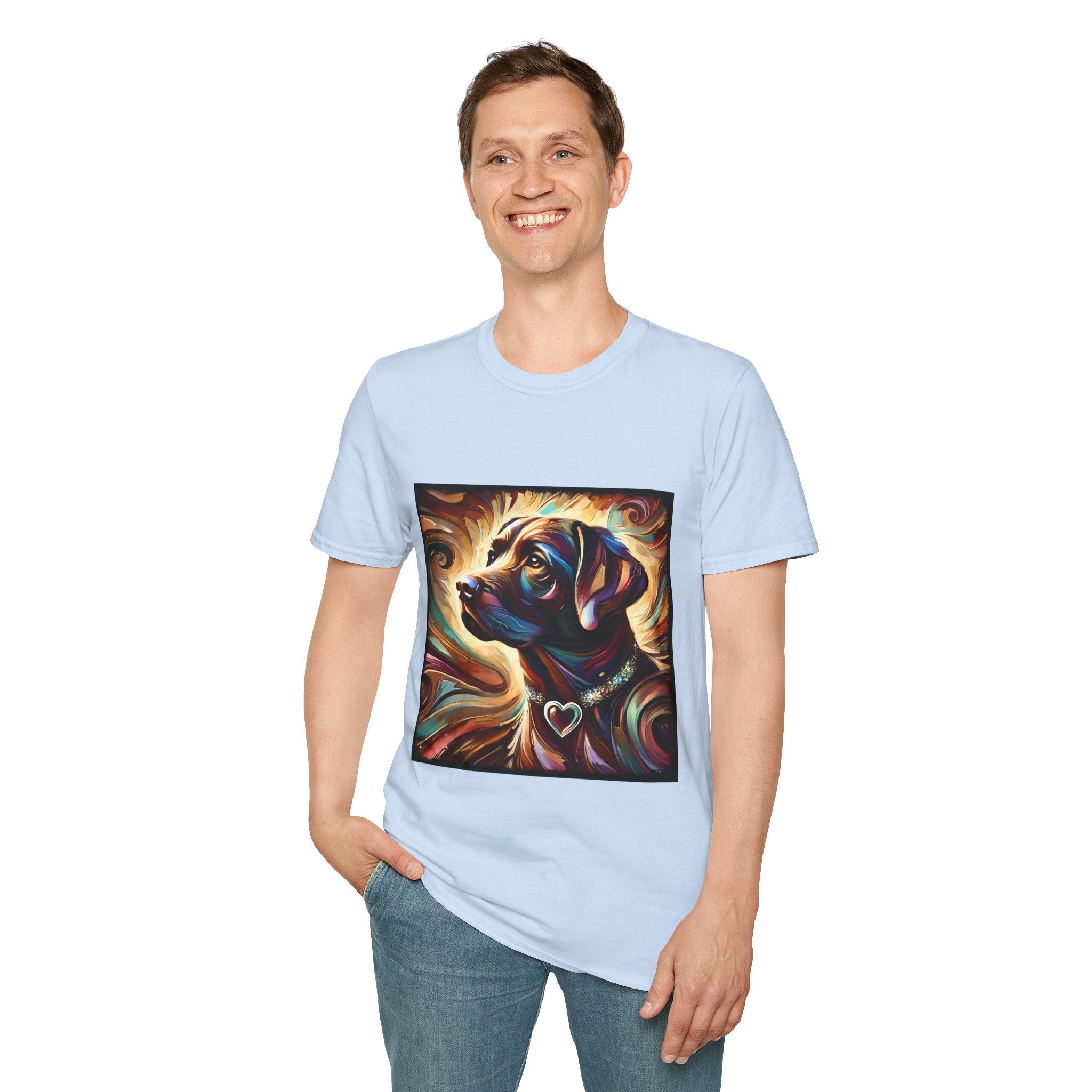 Labrador Retriever Warm Heart Swirl | Unisex Dog T-Shirt