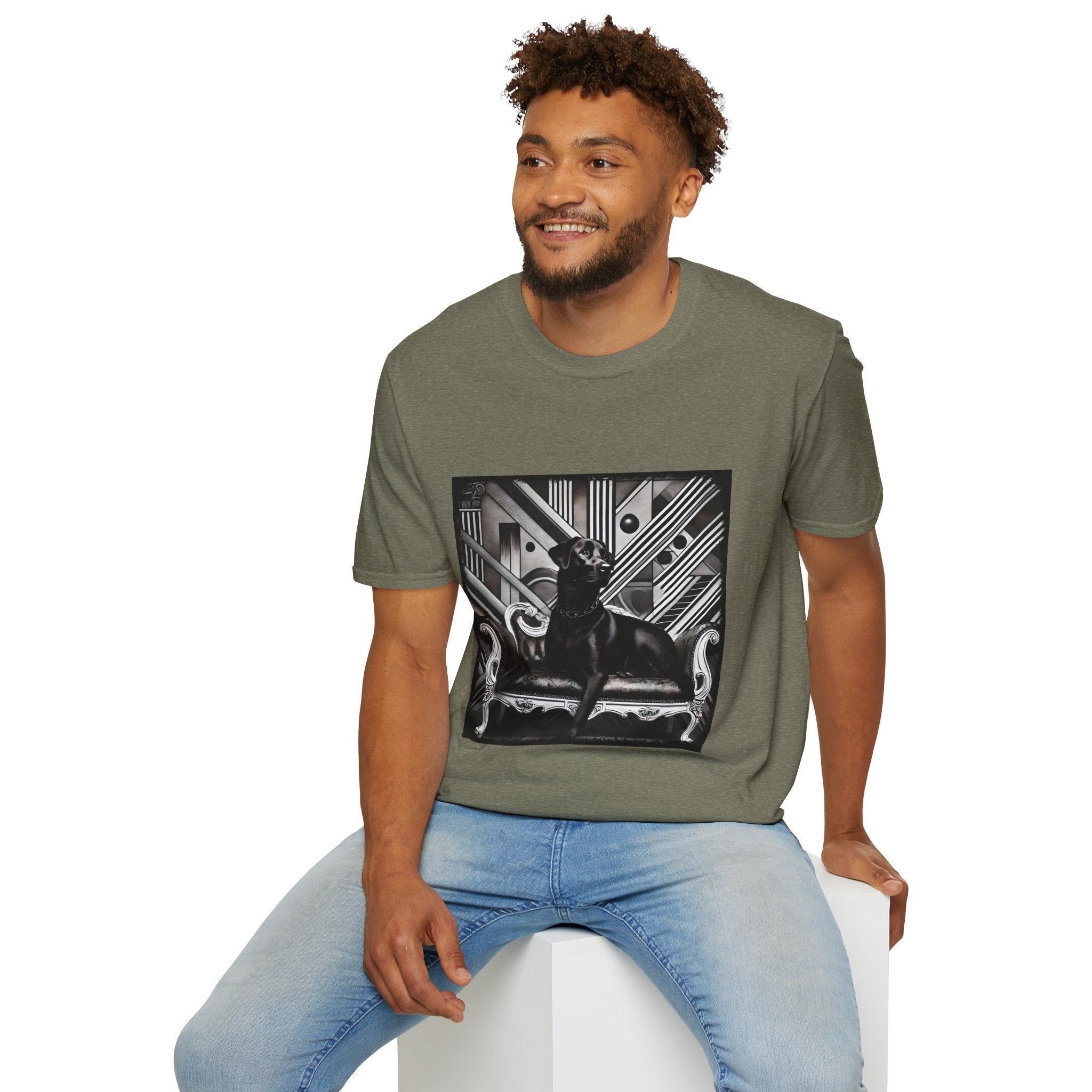 Labrador Retriever B&W Rebel | Unisex Dog T-Shirt