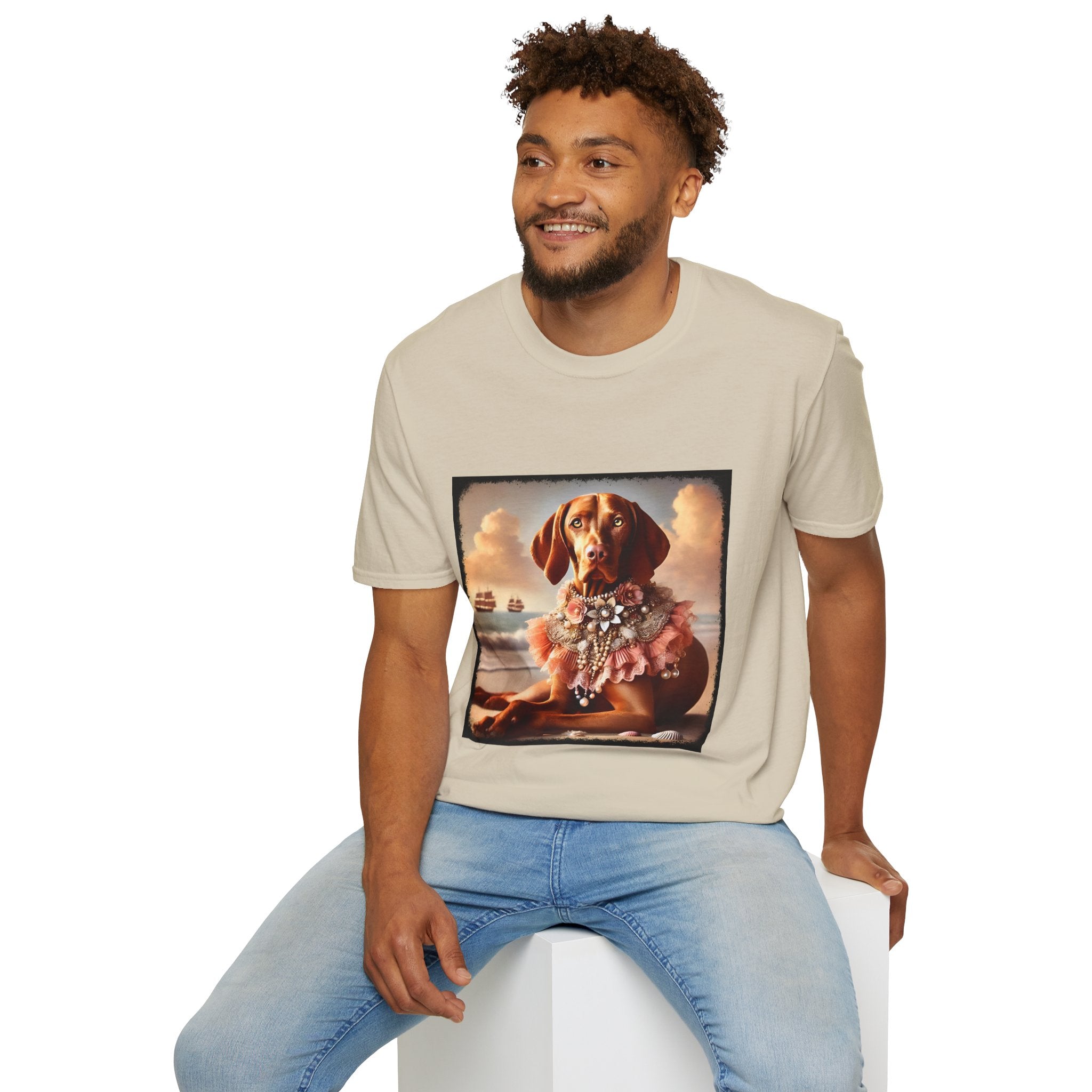 Vizsla Beach Beauty | Unisex Dog T-Shirt