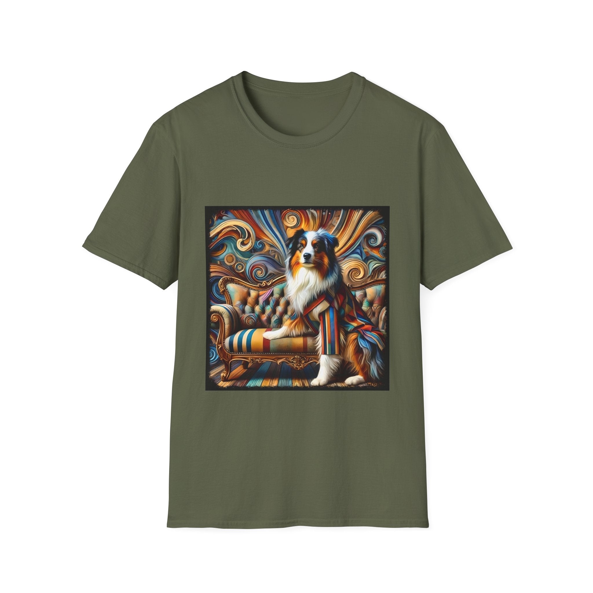Australian Shepherd Warm Swirl | Unisex Dog T-Shirt