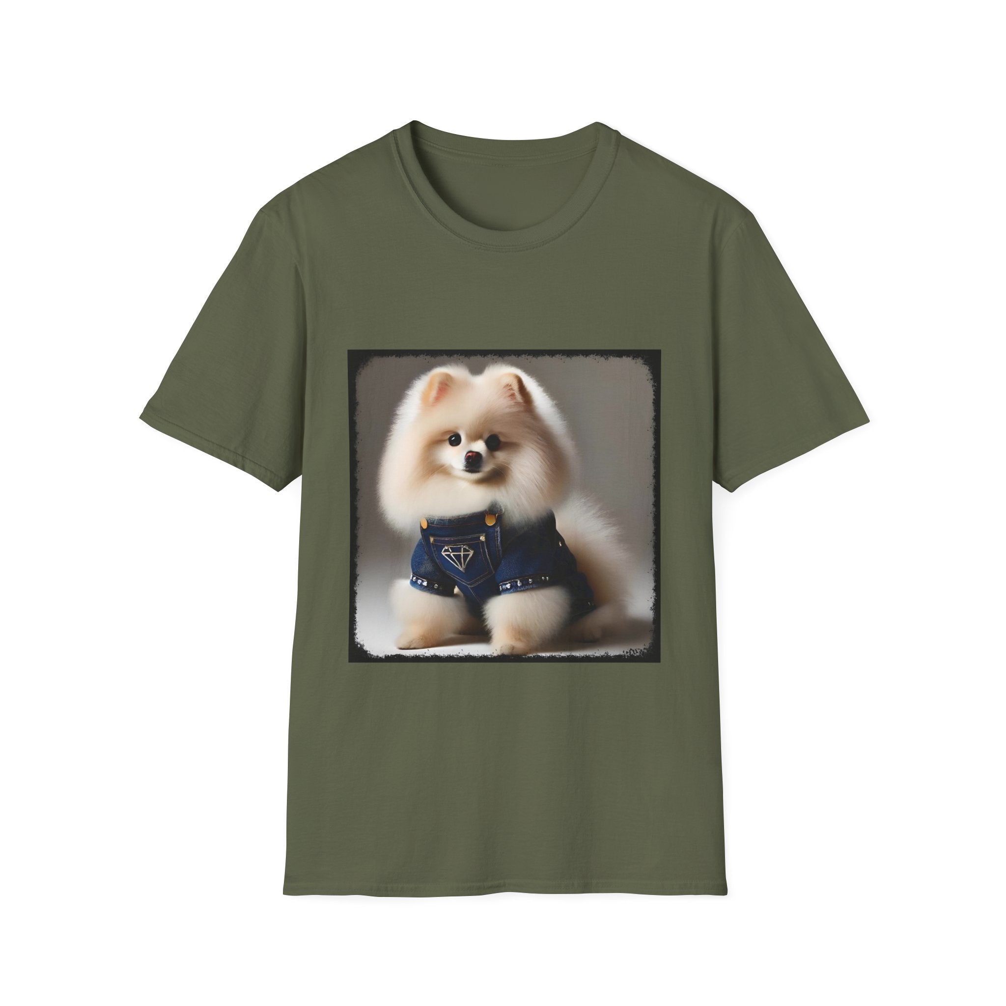 Pomeranian Pure Denim | Unisex Dog T-Shirt