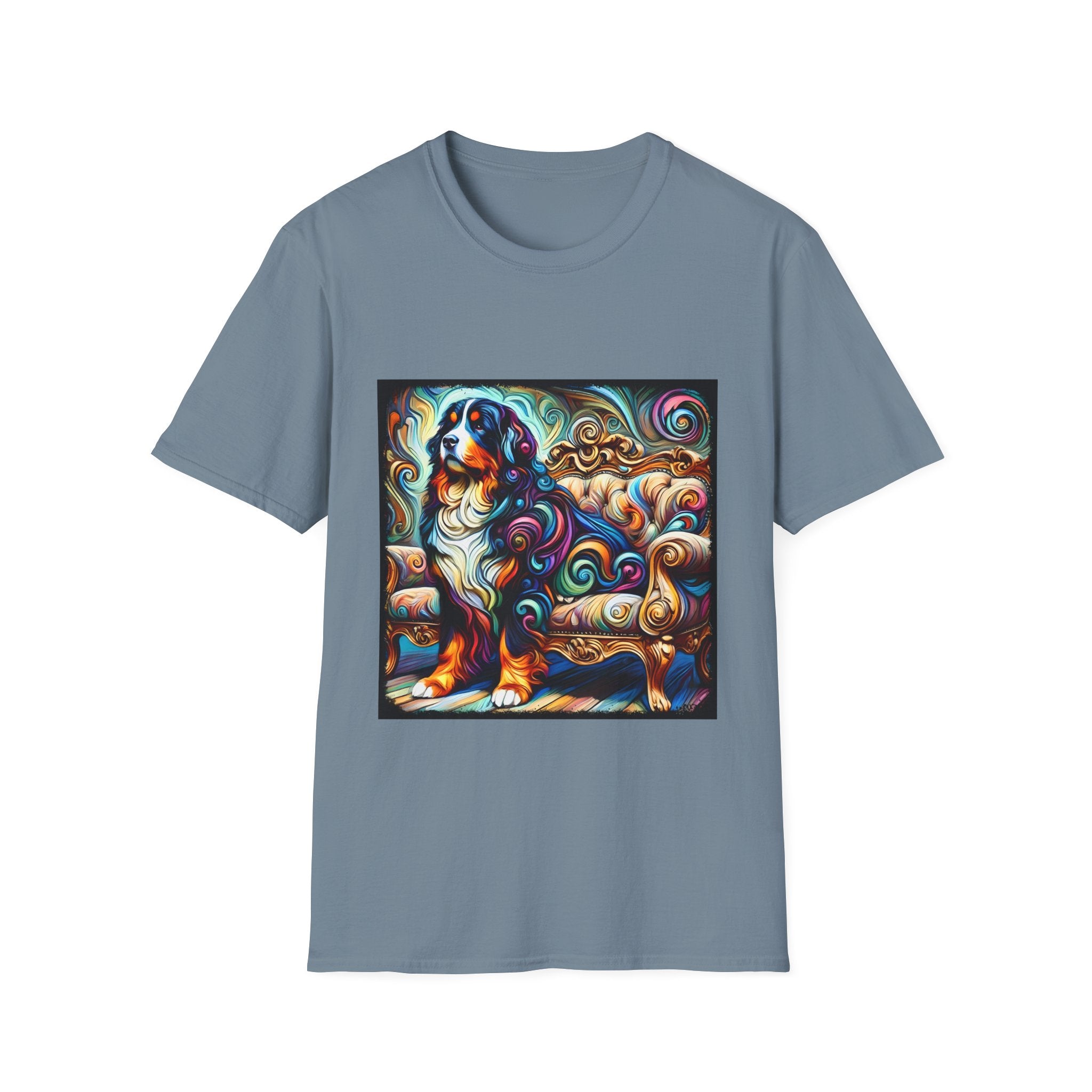 Bernese Mountain Dog Majestic Swirl | Unisex Dog T-Shirt