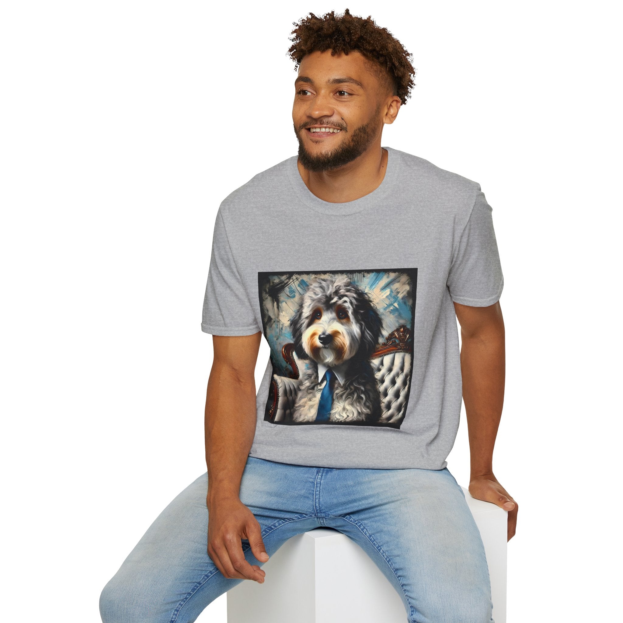 Aussiedoodle Silver Gent | Unisex Dog T-Shirt