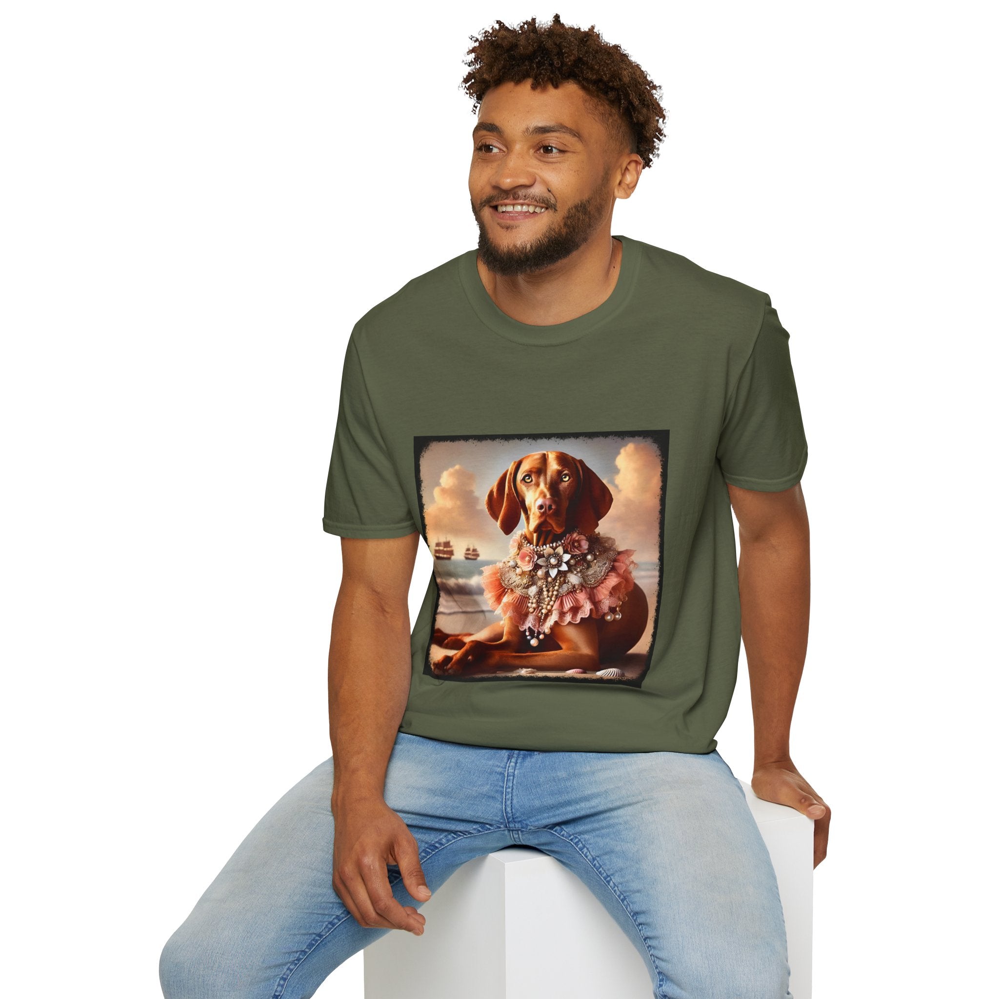 Vizsla Beach Beauty | Unisex Dog T-Shirt