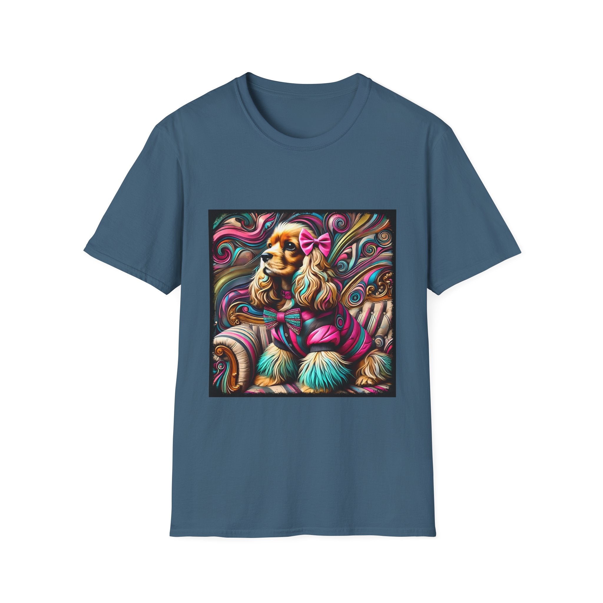 Cocker Spaniel Pink Rocker | Unisex Dog T-Shirt