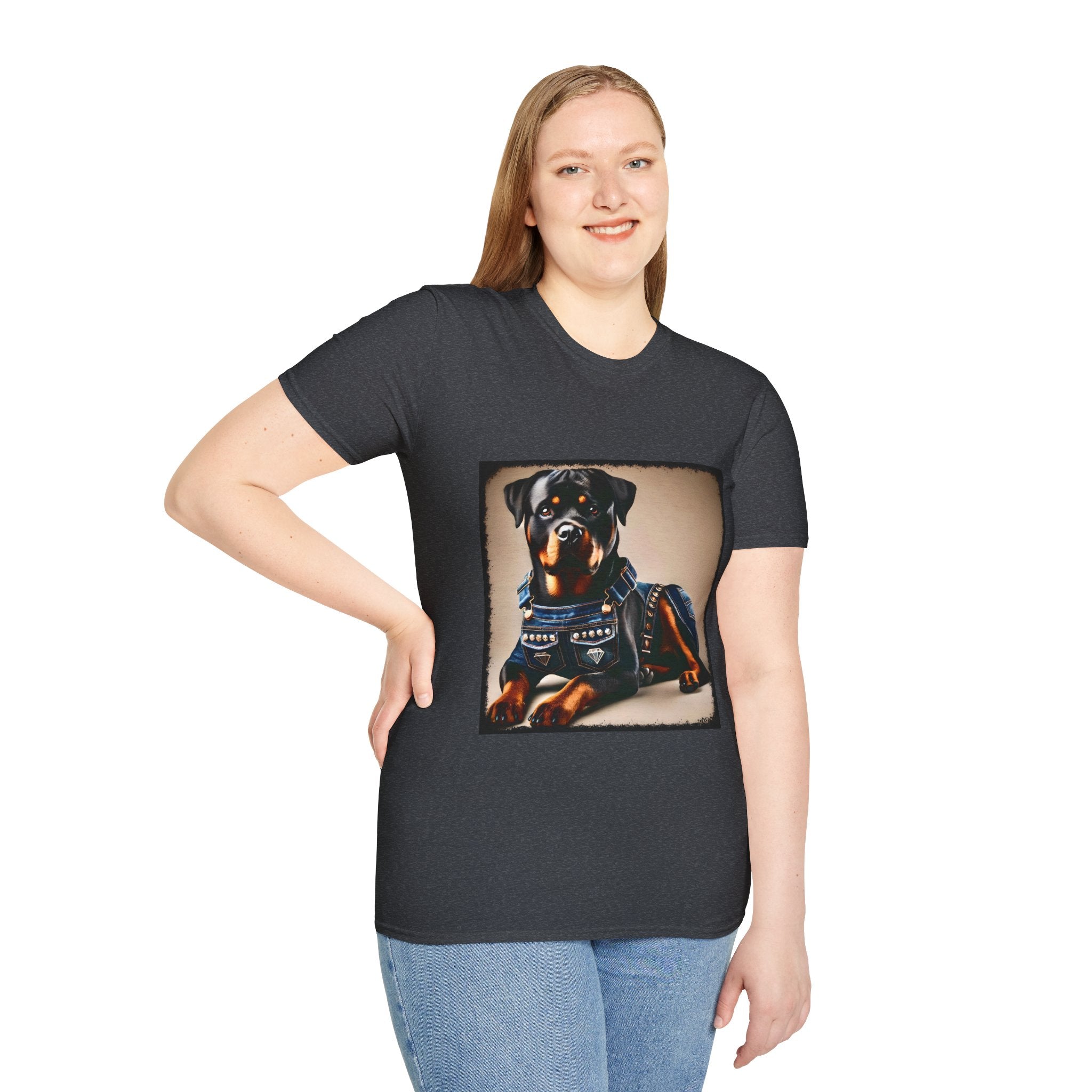 Rottweiler Denim Doll | Unisex Dog T-Shirt