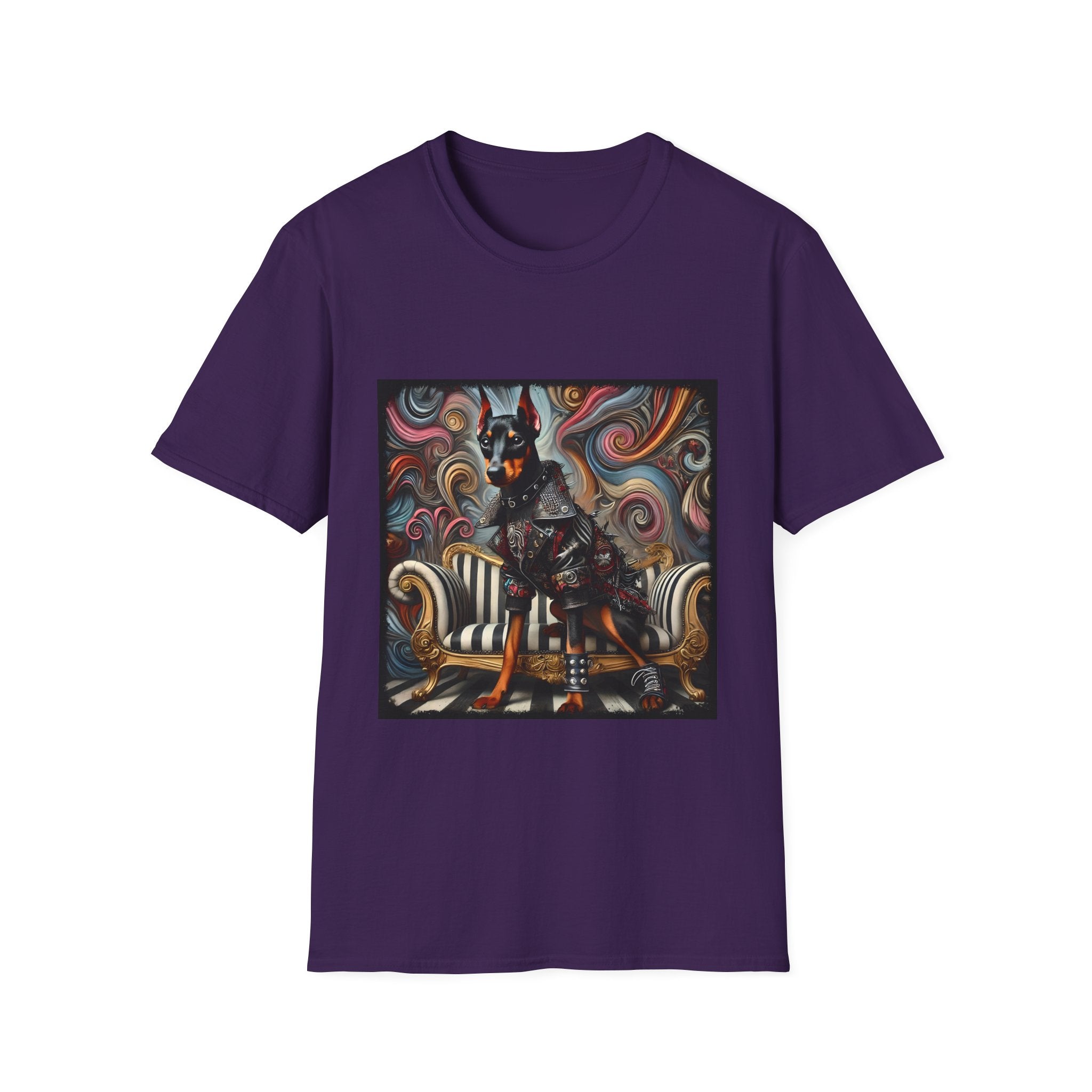 Doberman Pinscher Edgy Rocker | Unisex Dog T-Shirt