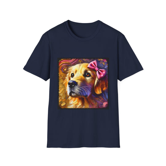 Golden Retriever Enchanting Classic design dog lover unisex t-shirt in navy