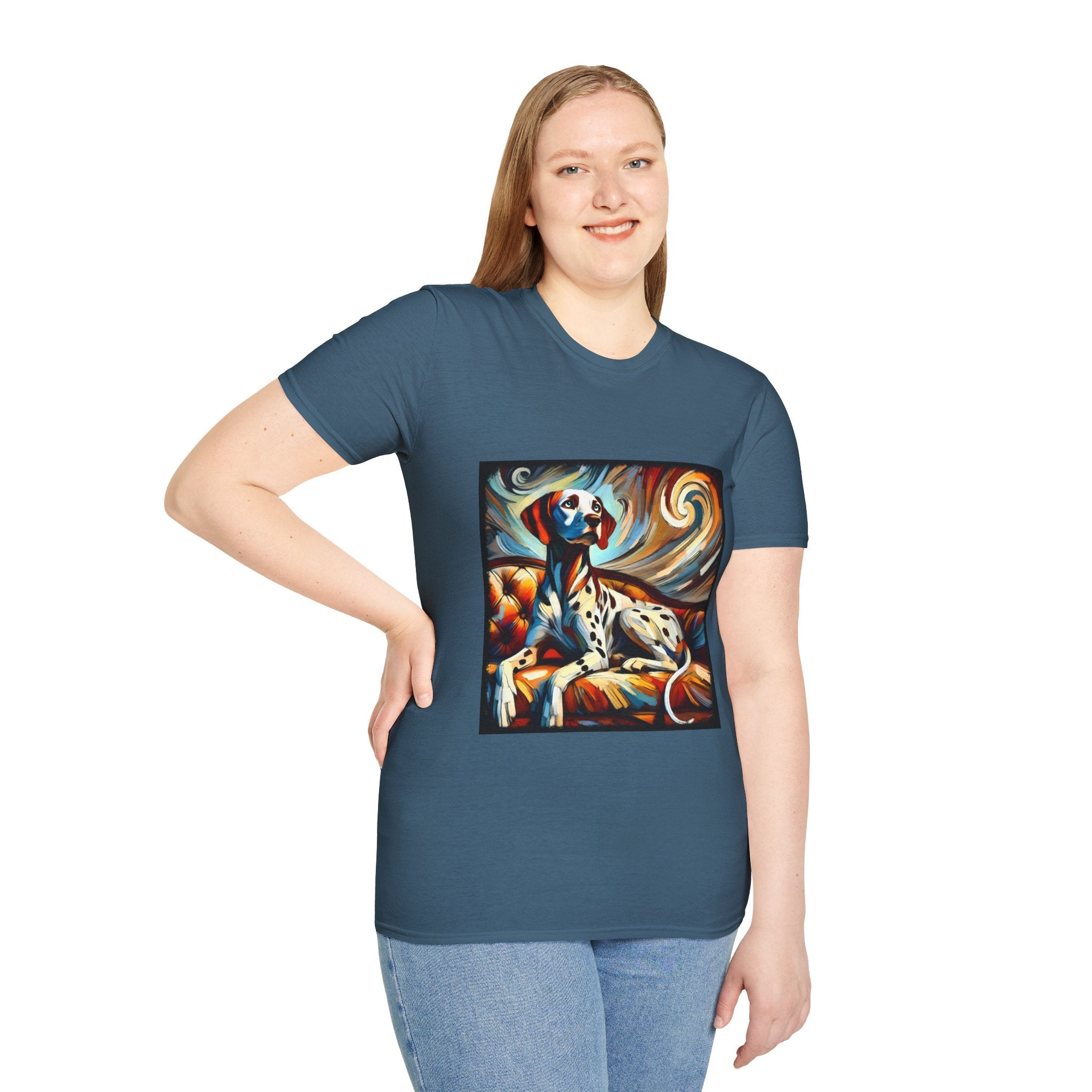 Dalmatian Warm Swirl | Unisex Dog T-Shirt