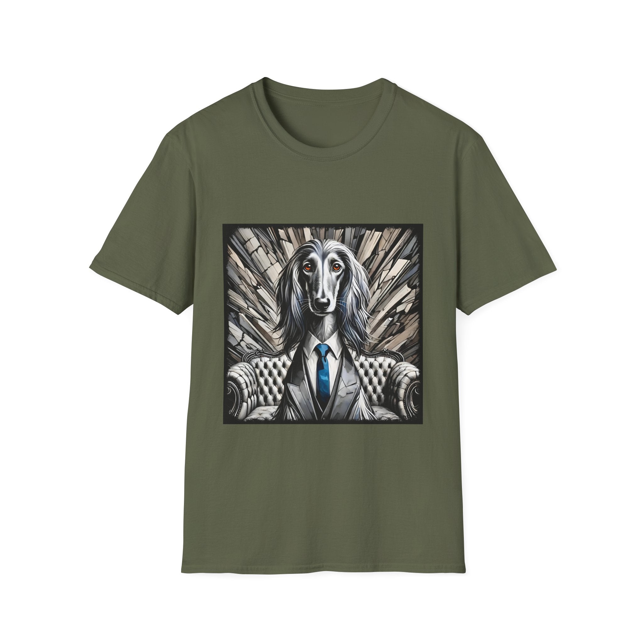 Afghan Hound Shirt | B&W Bold Gentleman Dog Lover Tee