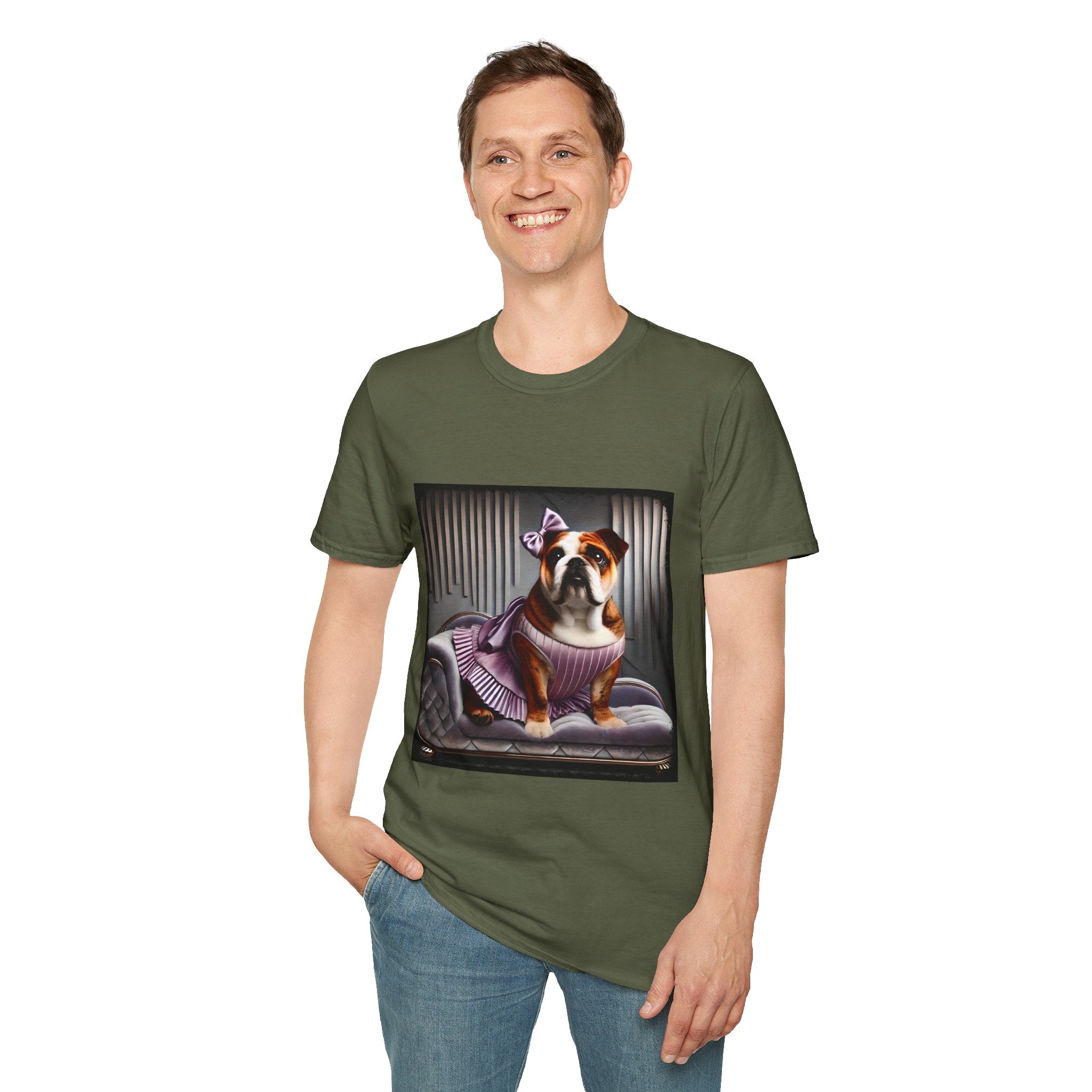 Bulldog Lilac Lovey | Unisex Dog T-Shirt