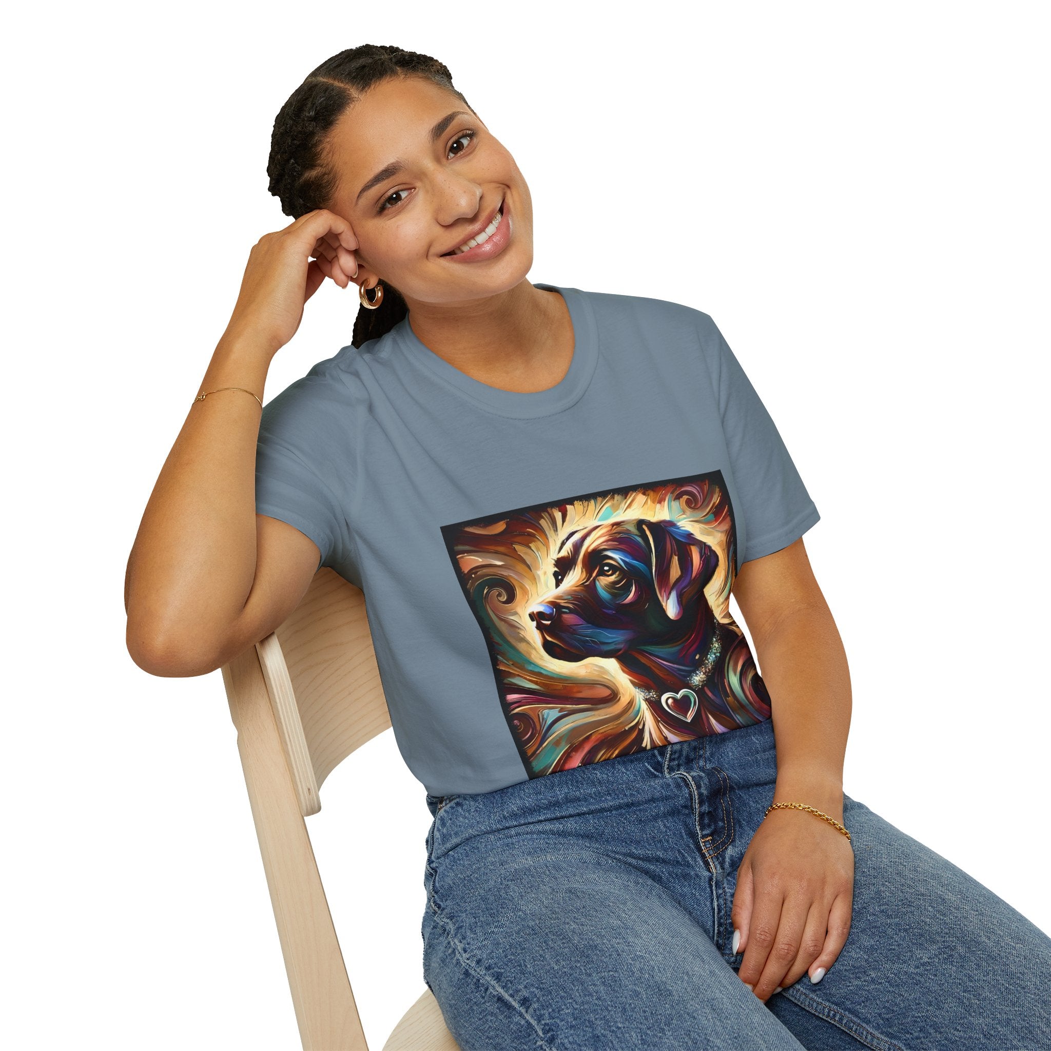Labrador Retriever Warm Heart Swirl | Unisex Dog T-Shirt