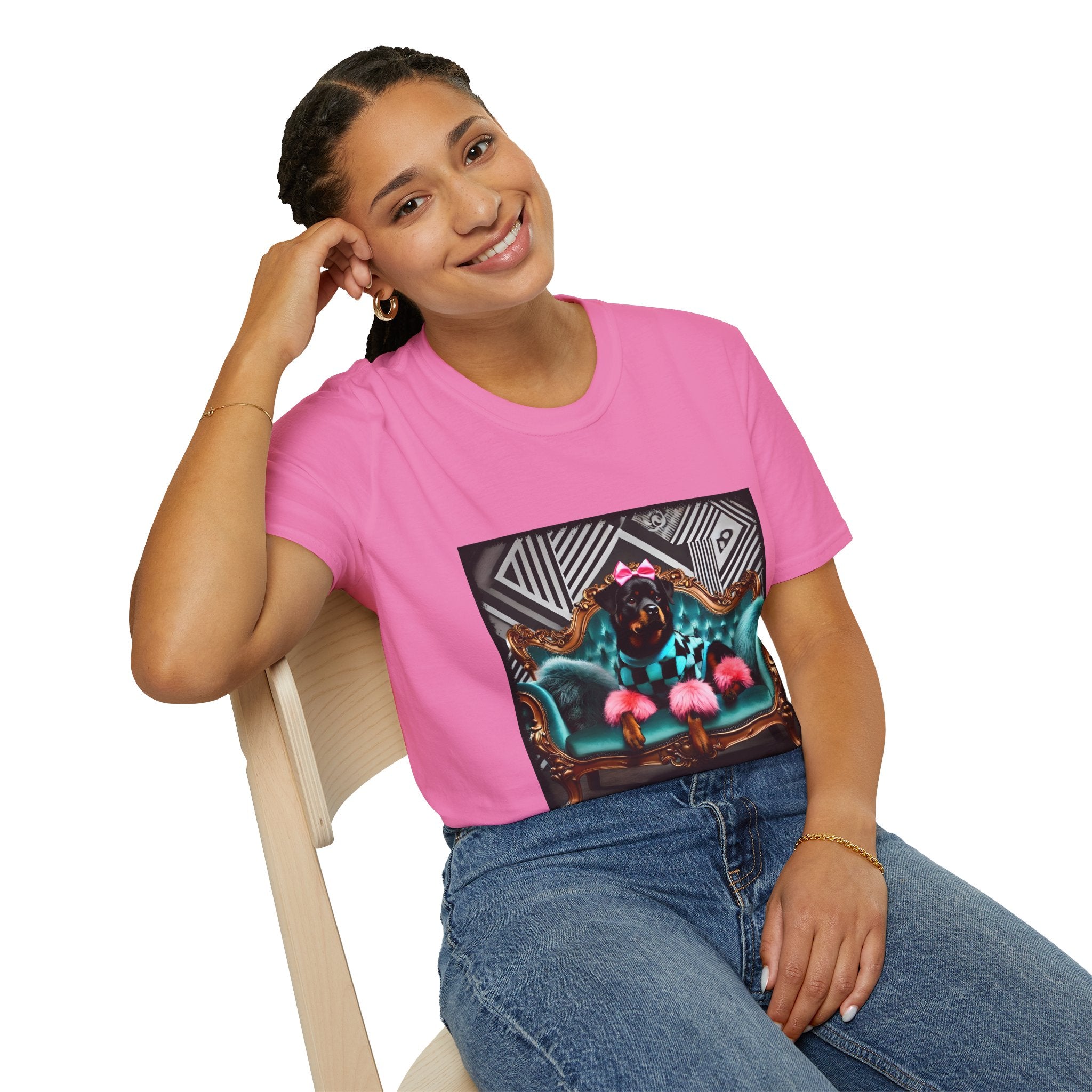 Rottweiler Fierce Fashionista | Unisex Dog T-Shirt