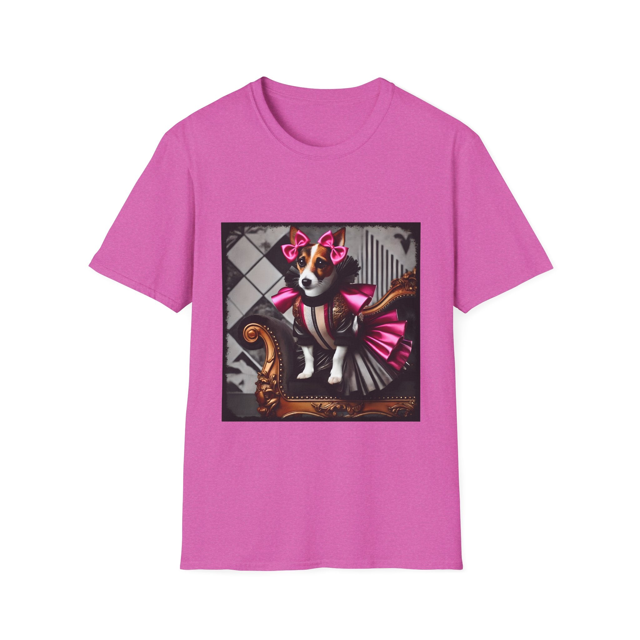 Jack Russell Terrier Pink Rocker | Unisex Dog T-Shirt