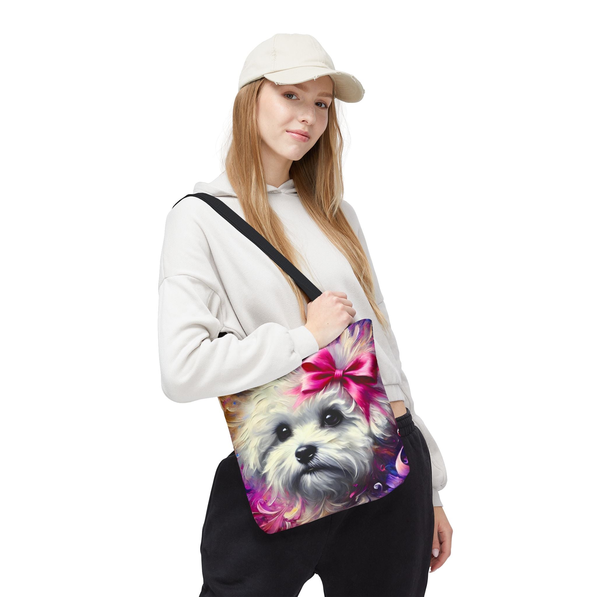 Bichon Frise Tote Bag | Stunning Swirl Dog Lover Gift