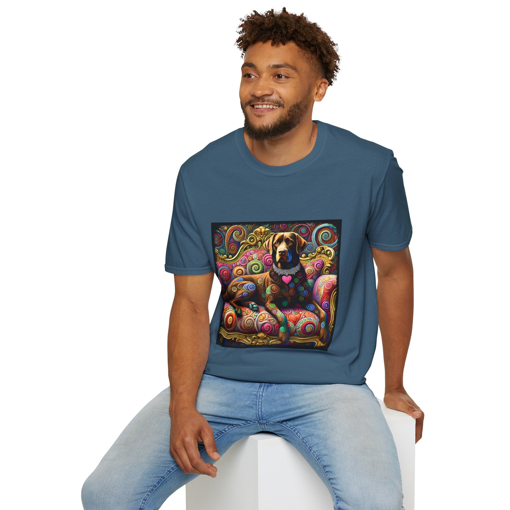 Labrador Retriever Love Swirl | Unisex Dog T-Shirt