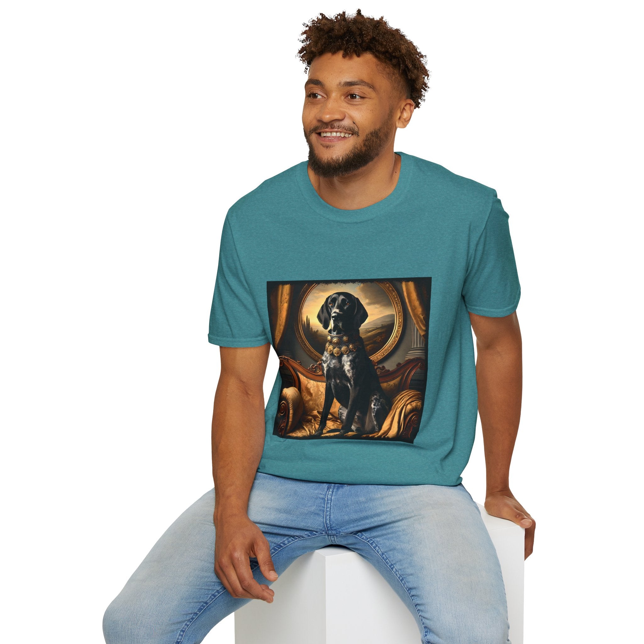 German Shorthaired Pointer Posh Prince  | Unisex Dog T-Shirt