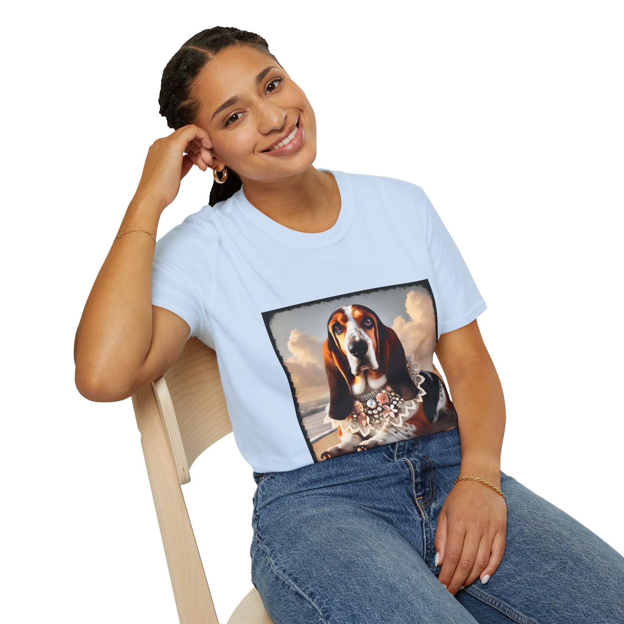 Basset Hound Beach Beauty | Unisex Dog T-Shirt