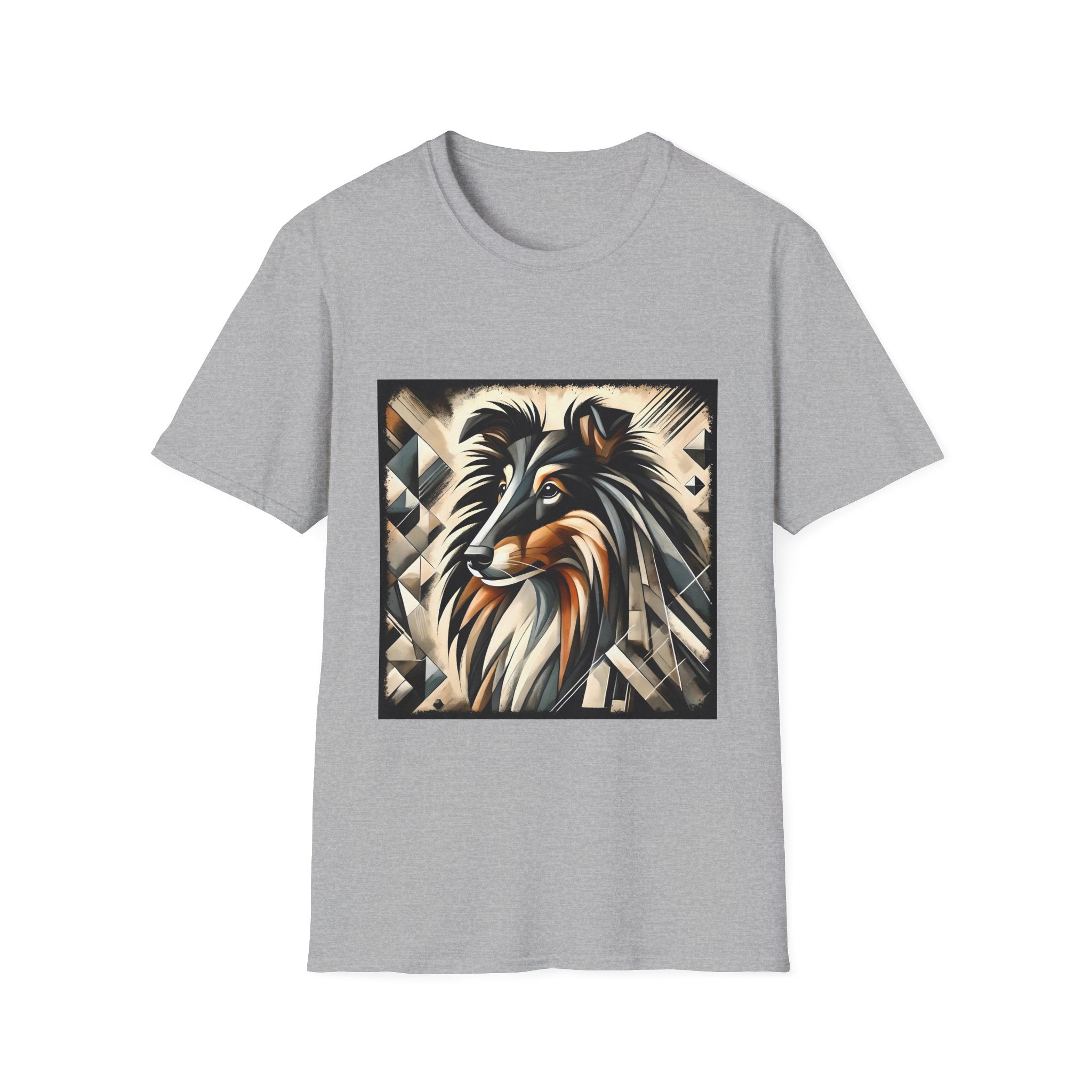 Collie Bold Geometric | Unisex Dog T-Shirt
