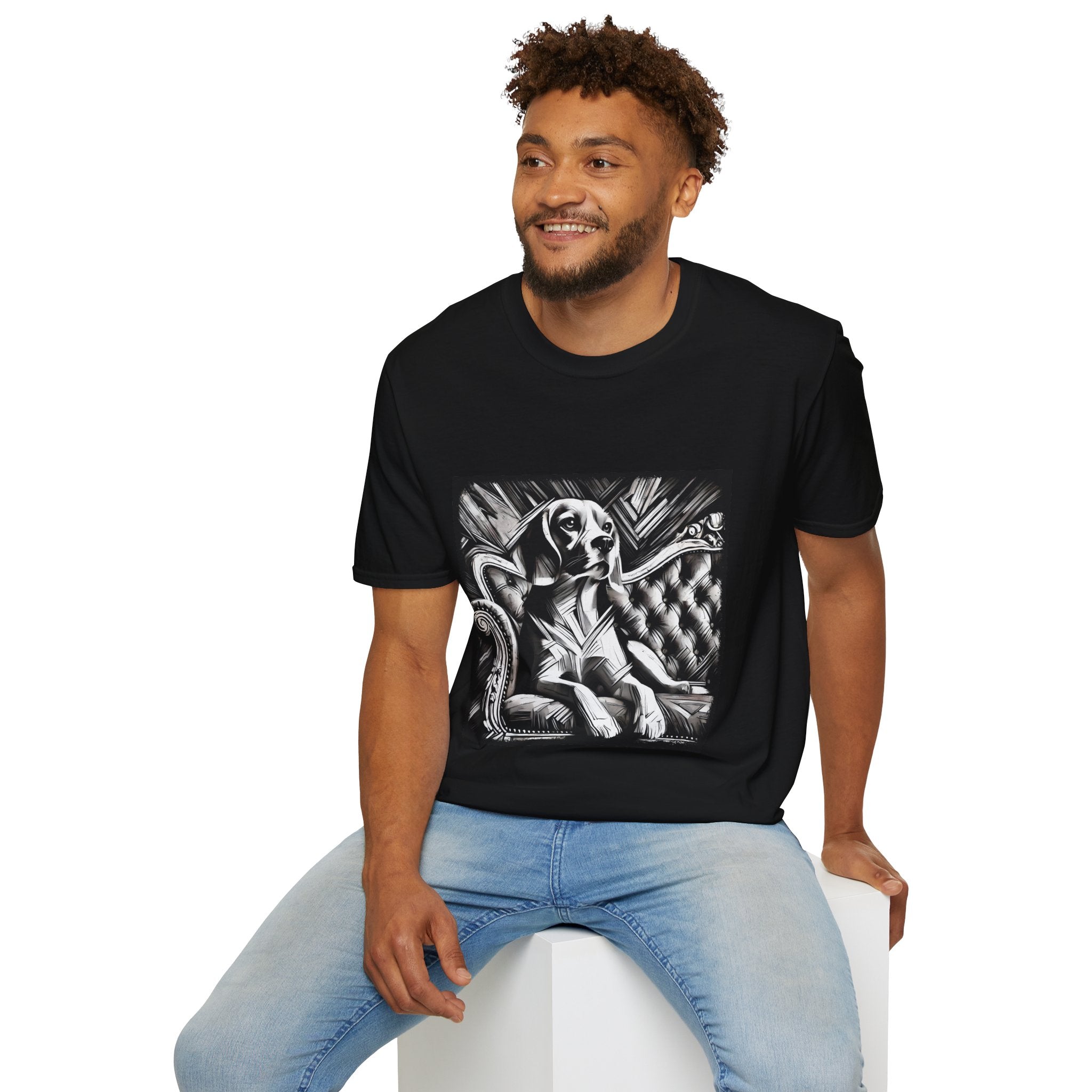 Beagle B&W Bold | Unisex Dog T-Shirt