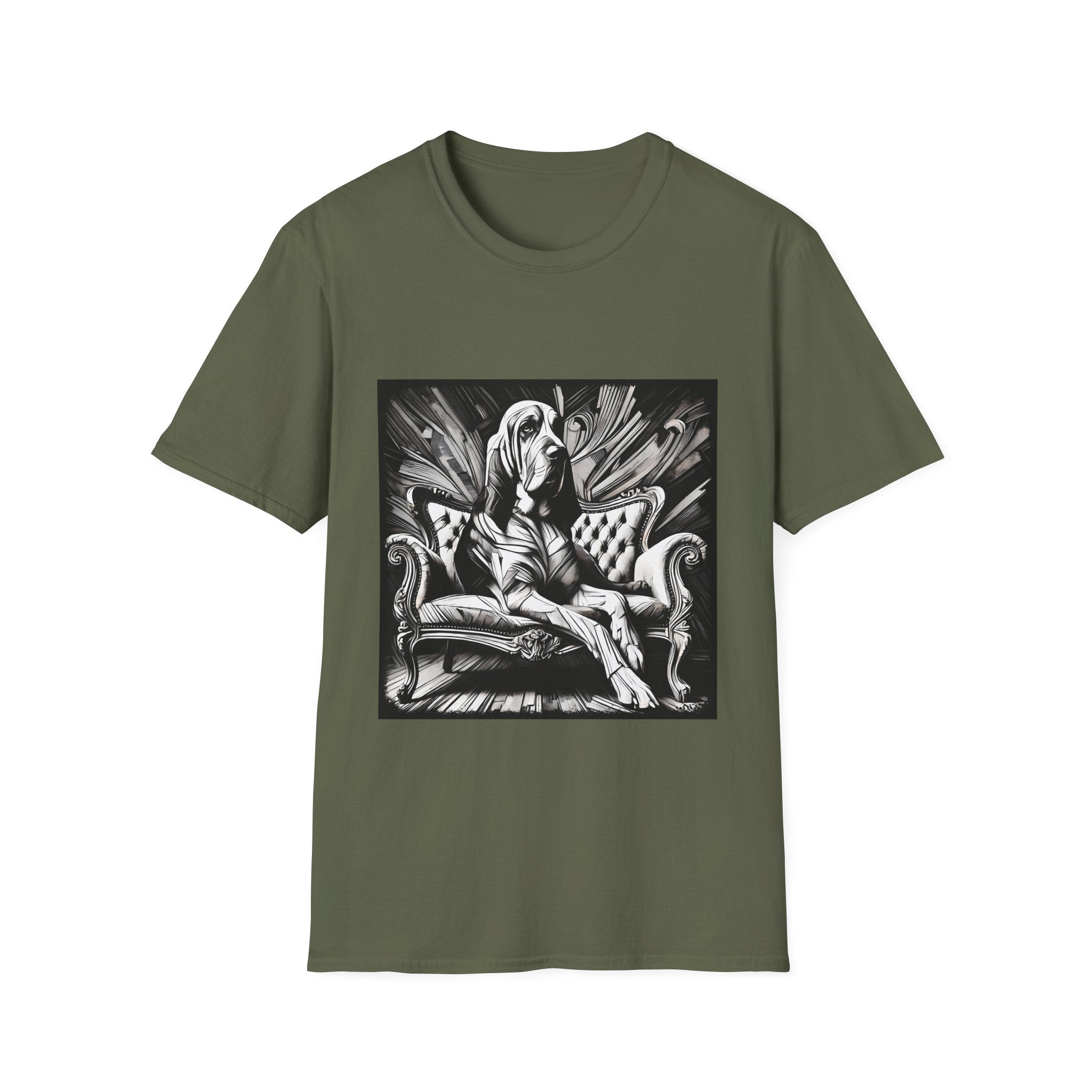 Bloodhound B&W Bold | Unisex Dog T-Shirt