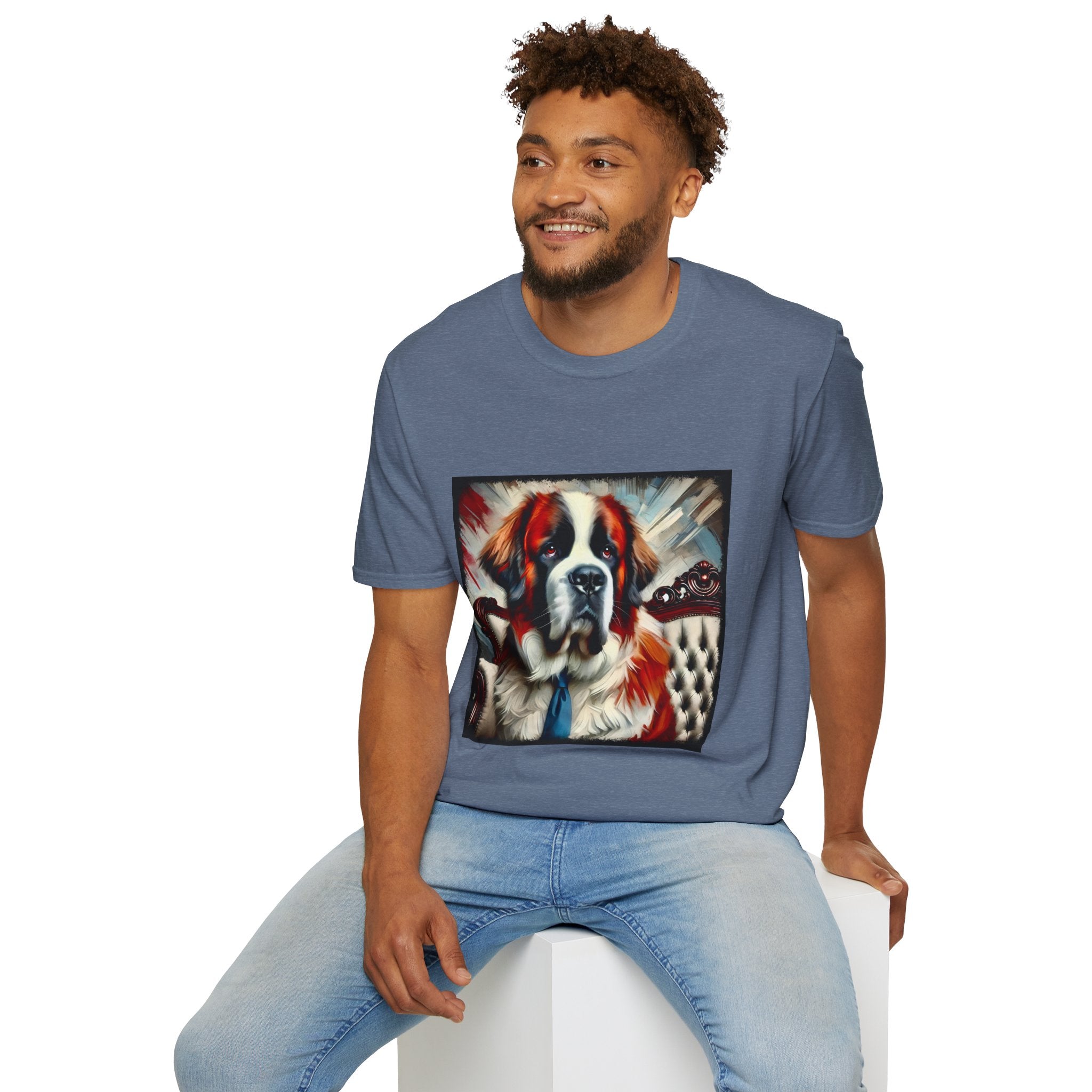 Saint Bernard Big Boss | Unisex Dog T-Shirt