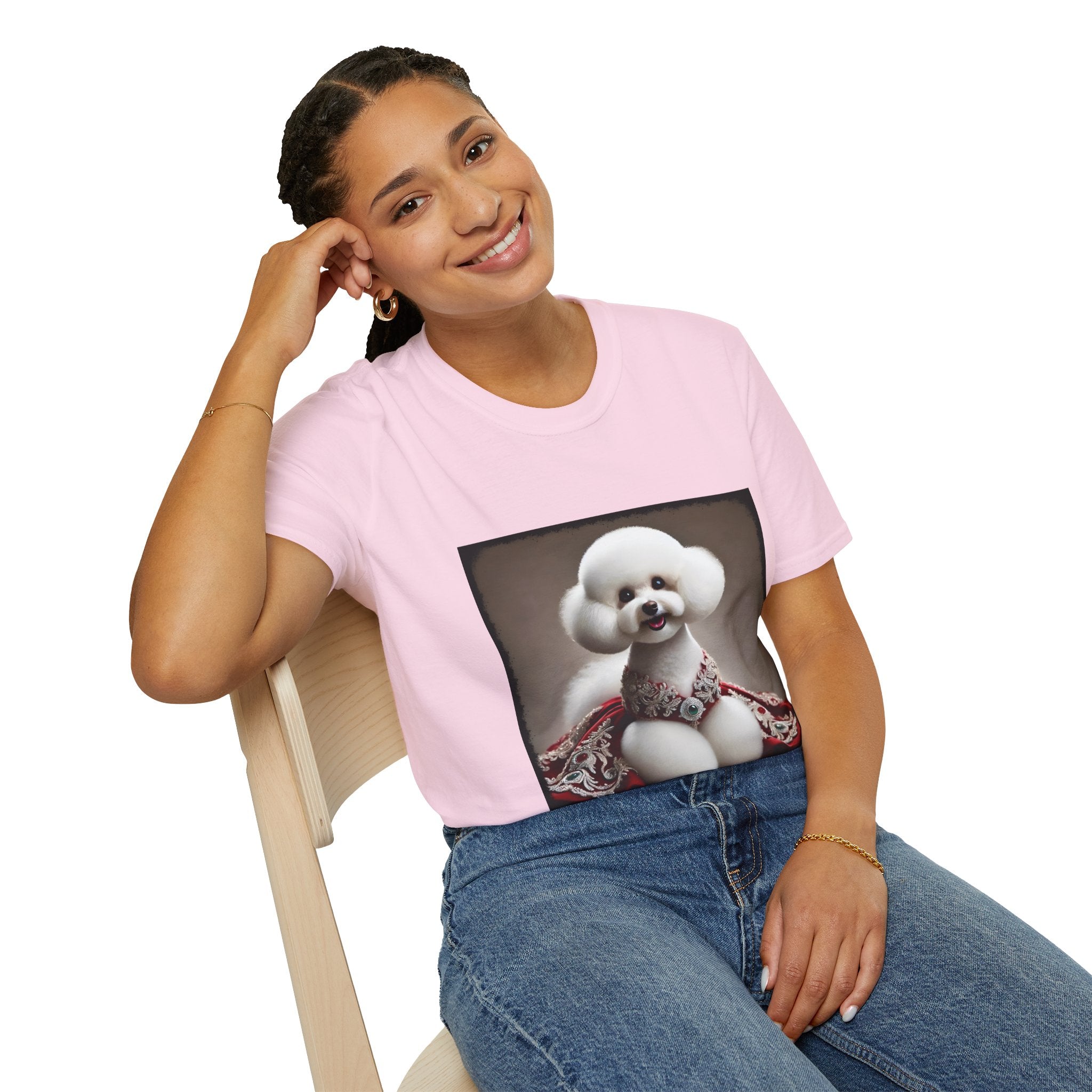 Bichon Frise Crimson Cutie | Unisex Dog T-Shirt