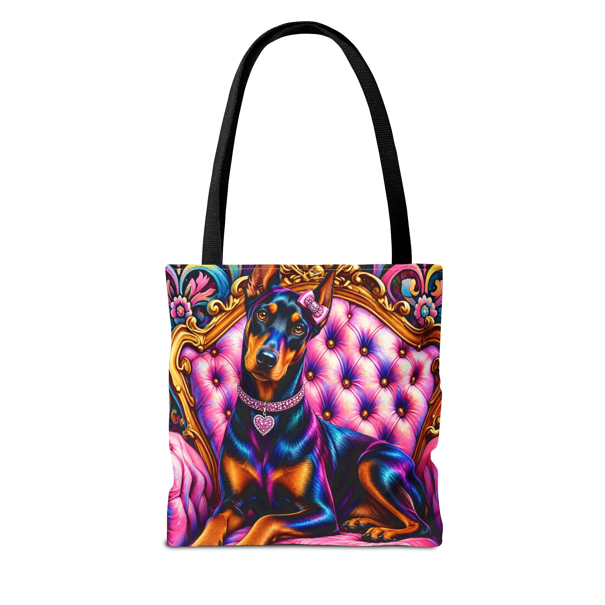 Doberman Pinscher Tote Bag | Rococo Romance Dog Lover Gift