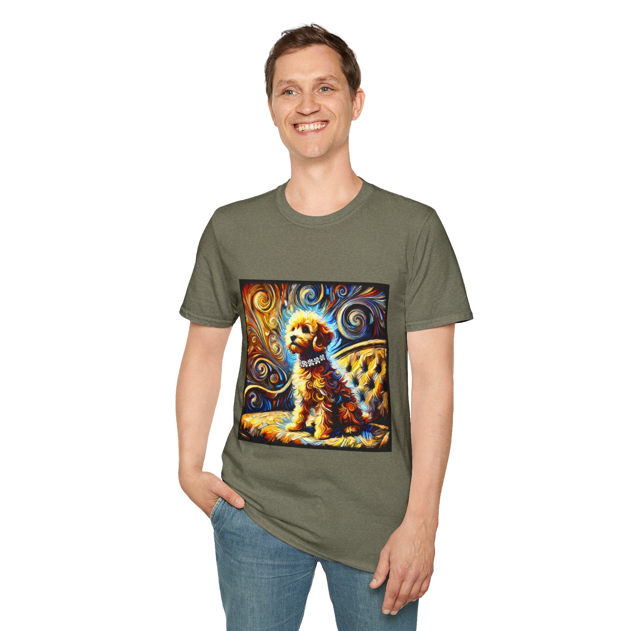 Goldendoodle Vivid Swirl | Unisex Dog T-Shirt