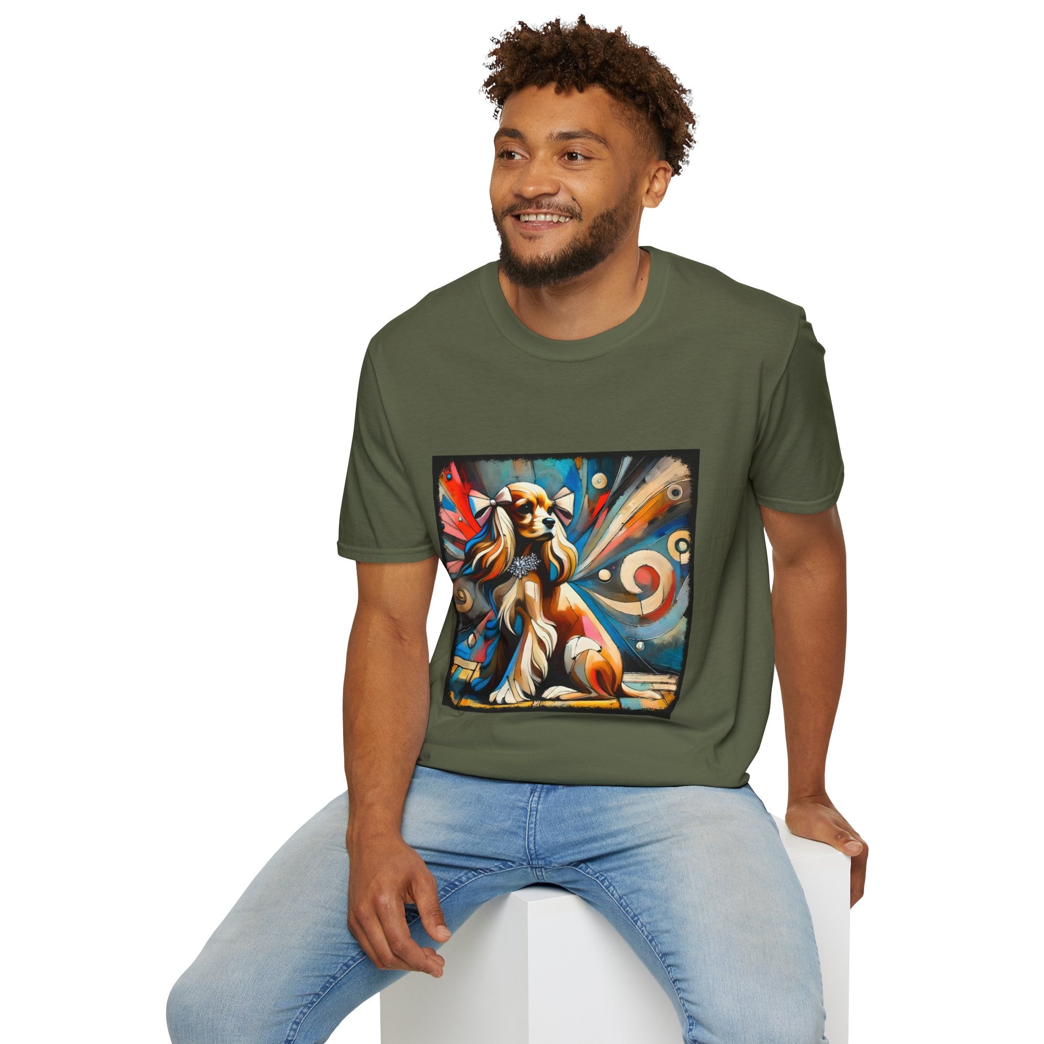 Cocker Spaniel Vivid Swirl | Unisex Dog T-Shirt