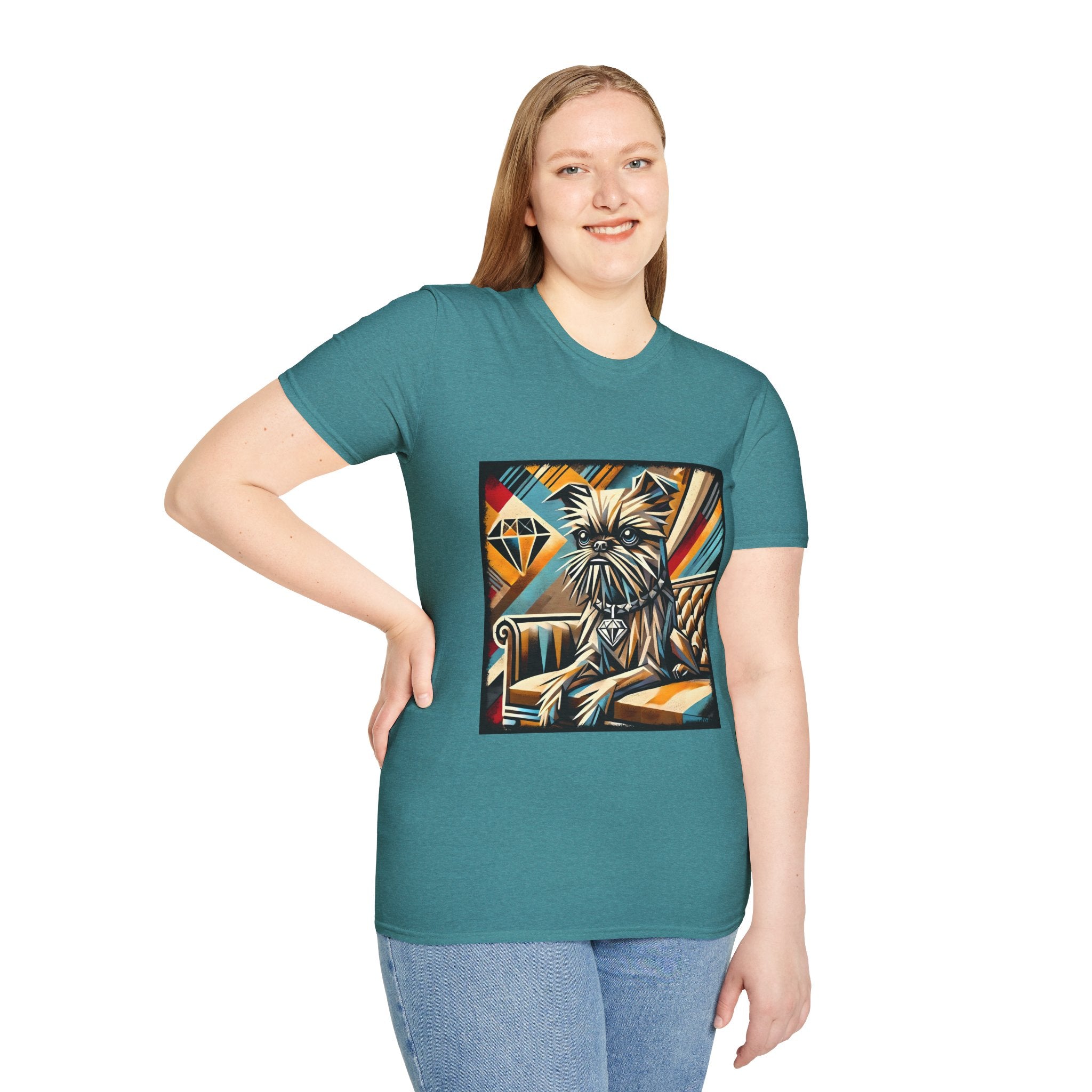 Brussels Griffon Vivid Geometric | Unisex Dog T-Shirt