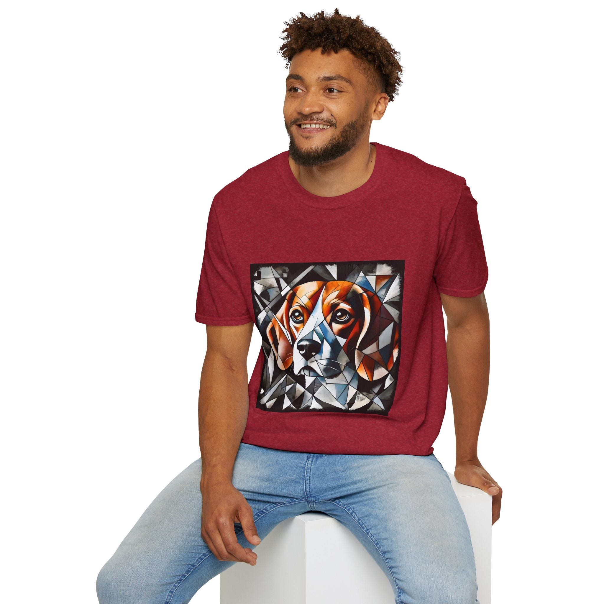 Beagle Bold Geometric | Unisex Dog T-Shirt