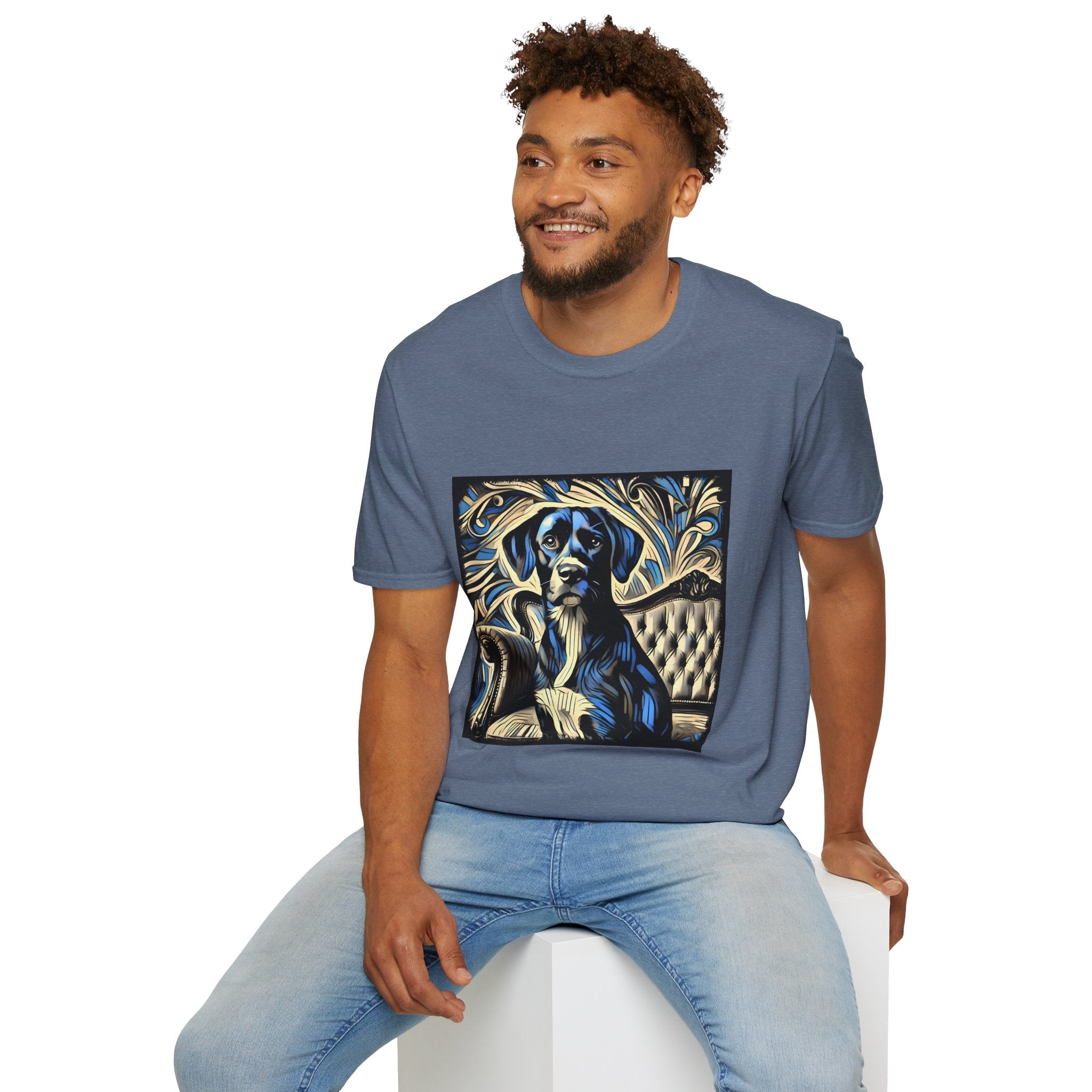 Labrador Retriever Blue Swirl | Unisex Dog T-Shirt