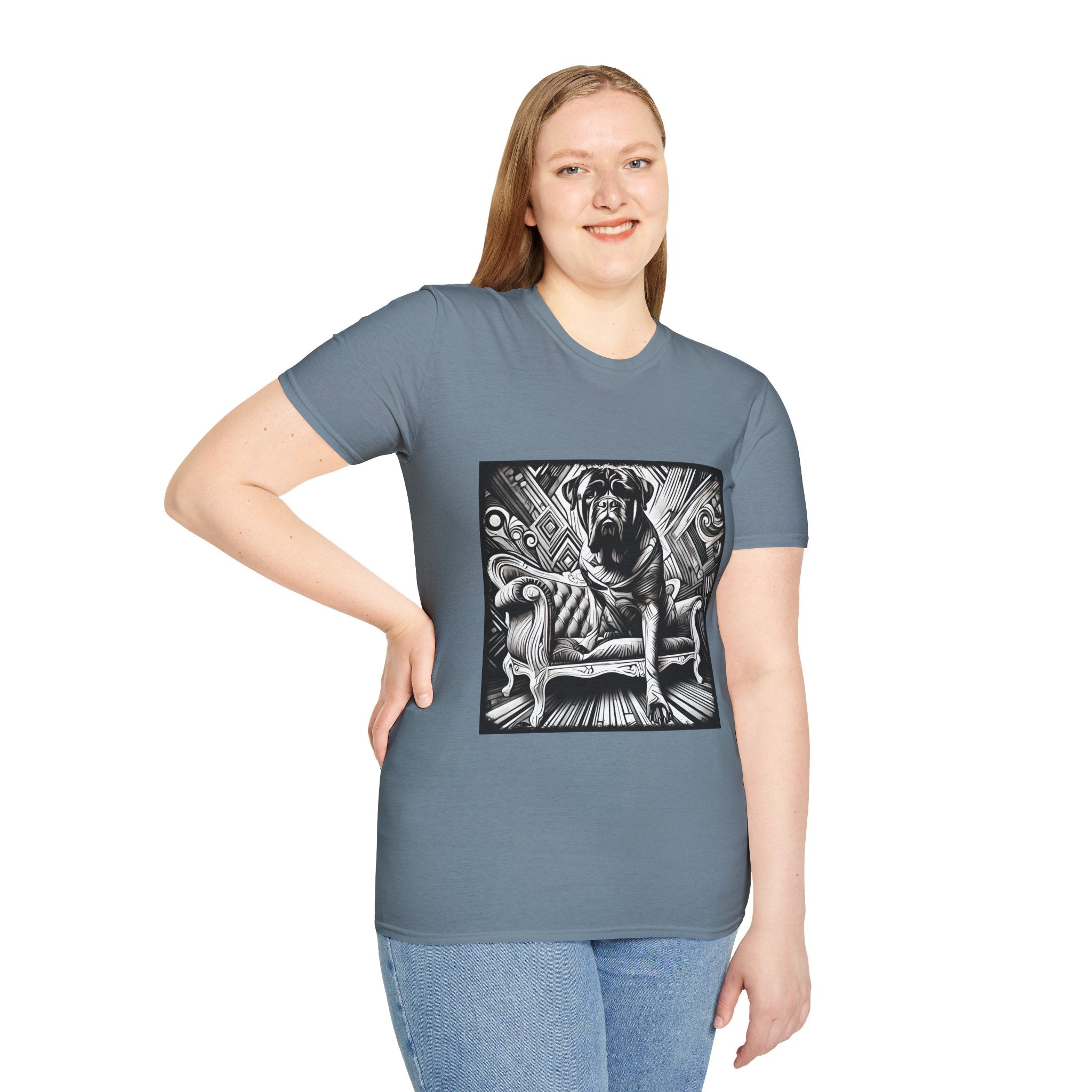 Bullmastiff B&W Bold | Unisex Dog T-Shirt