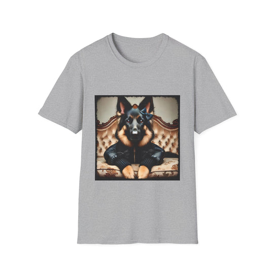 German Shepherd Bold & Beautiful design dog lover unisex t-shirt in sport grey
