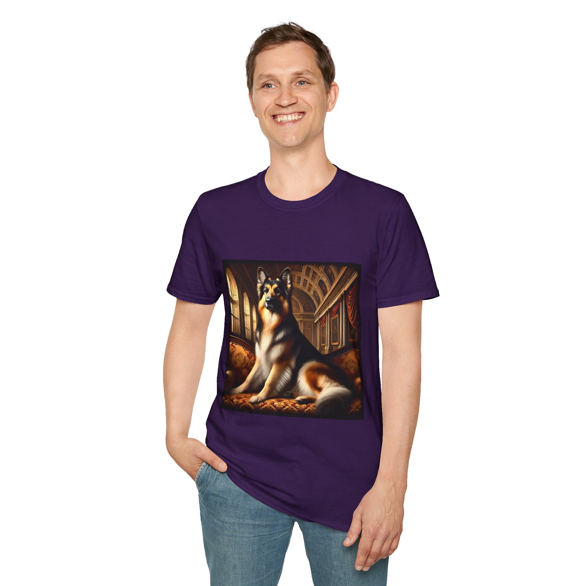German Shepherd Dashing Duke | Unisex Dog T-Shirt