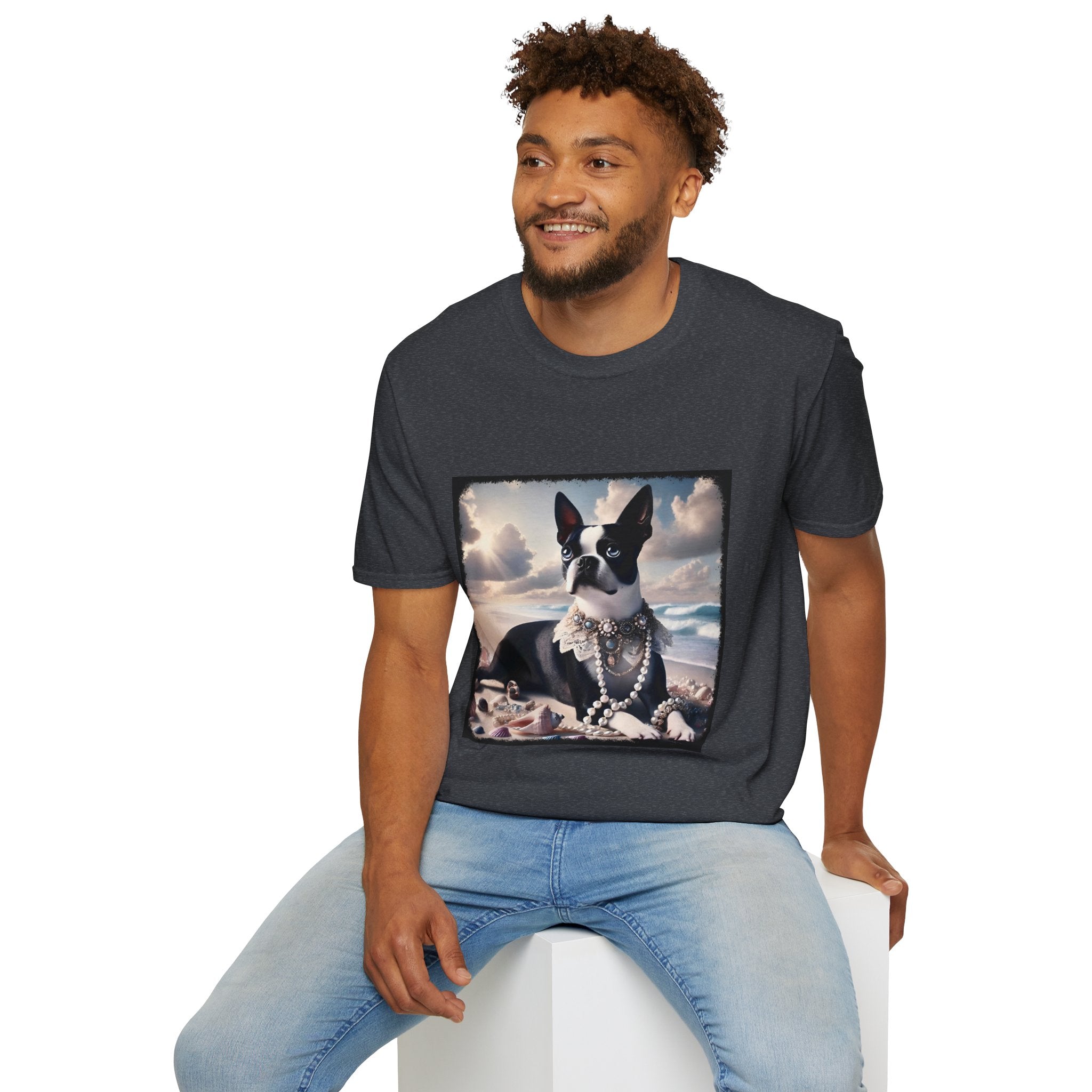 Boston Terrier Seashell Sweetie | Unisex Dog T-Shirt